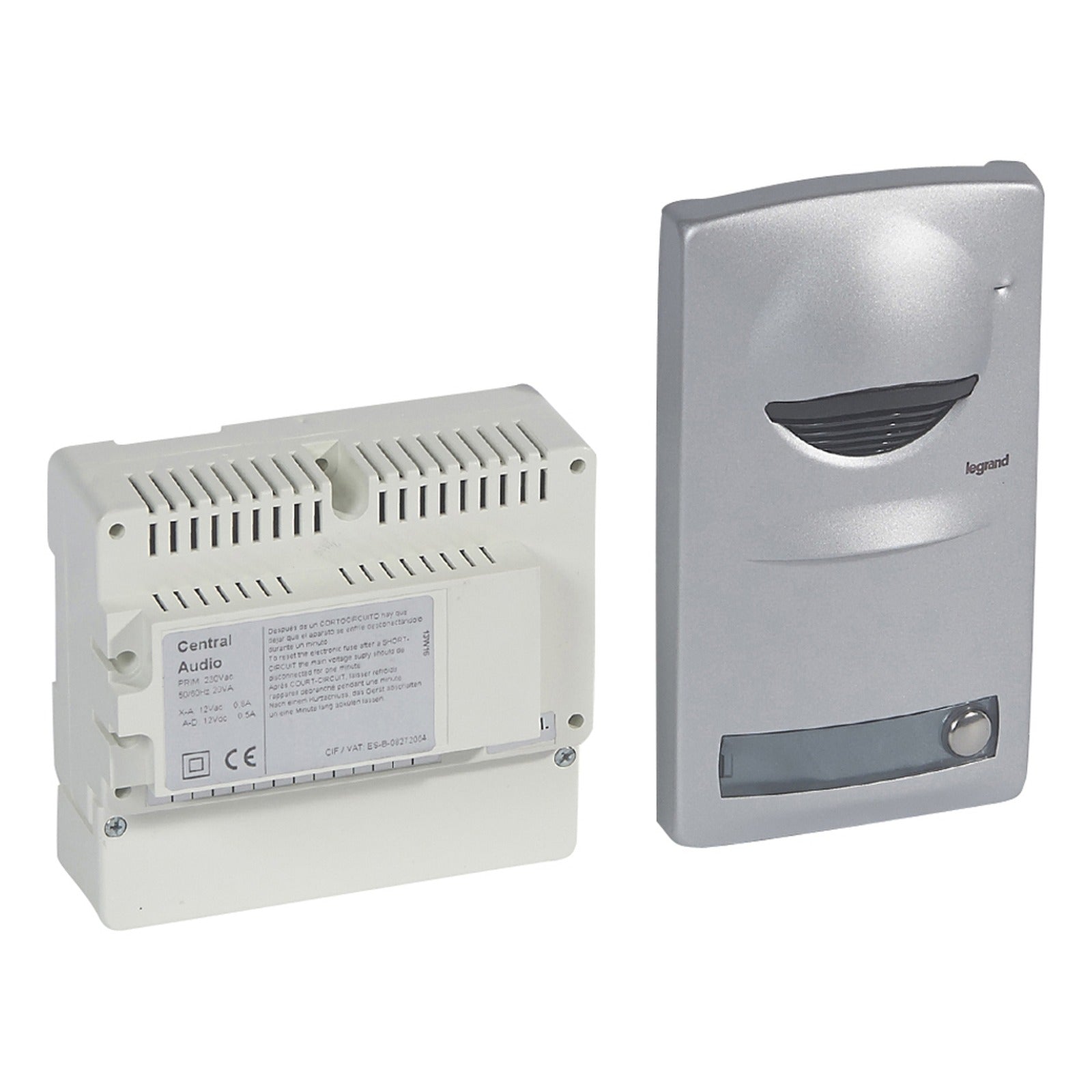 Kit audioA 1 (1 vivienda) placa de superficie y teléfono SERIE 7 Tegui – Ref. 375710 - referencia 375710
