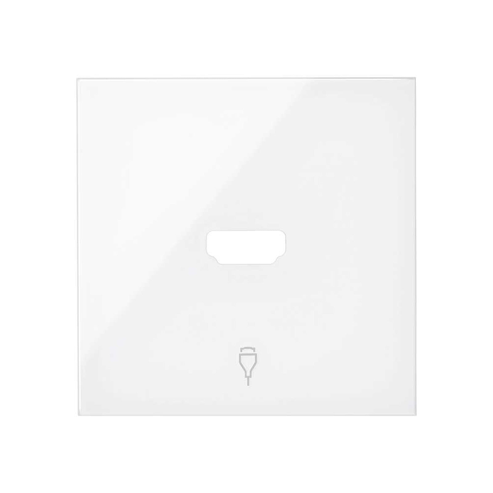 Tapa para conector HDMI blanco brillante Simon 100 - referencia 10001094-130