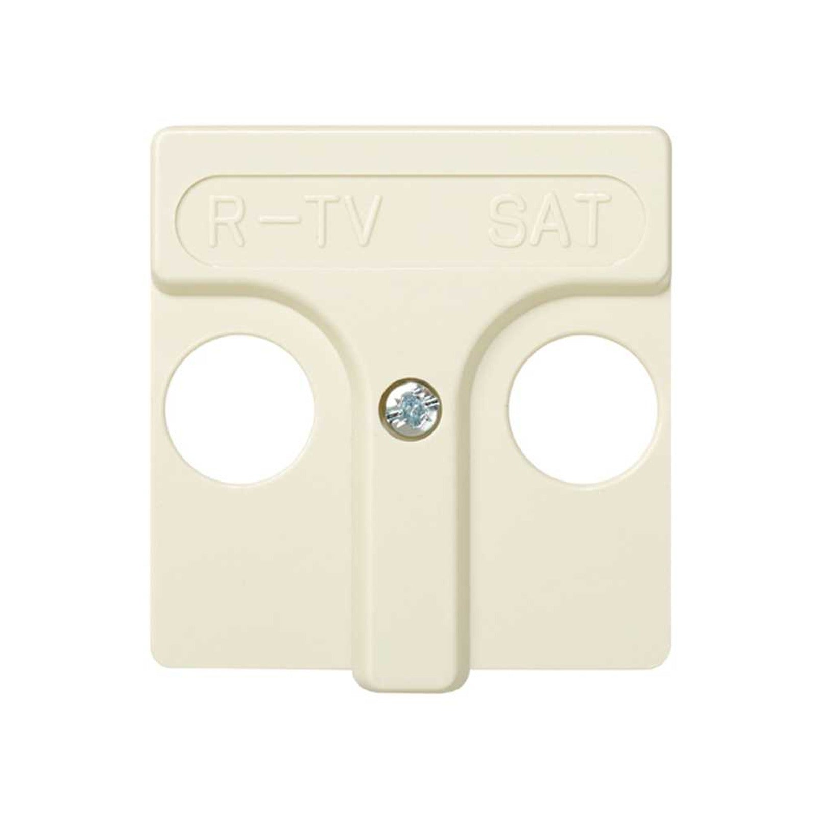 Placa para tomas inductivas de R-TV+SAT marfil Simon 27 Play - referencia 27097-31