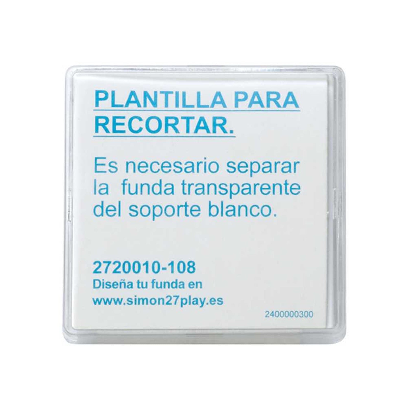 Tecla para mecanismos de mando transparente Simon 27 Play - referencia 2720010-108