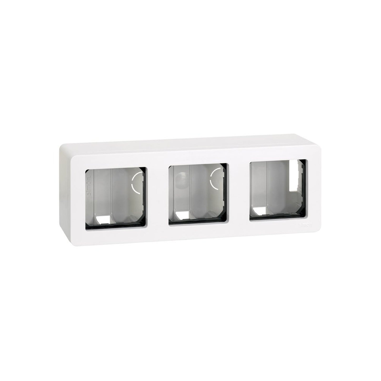 Caja de superficie para 3 elementos blanco Simon 27 - referencia 27831-35
