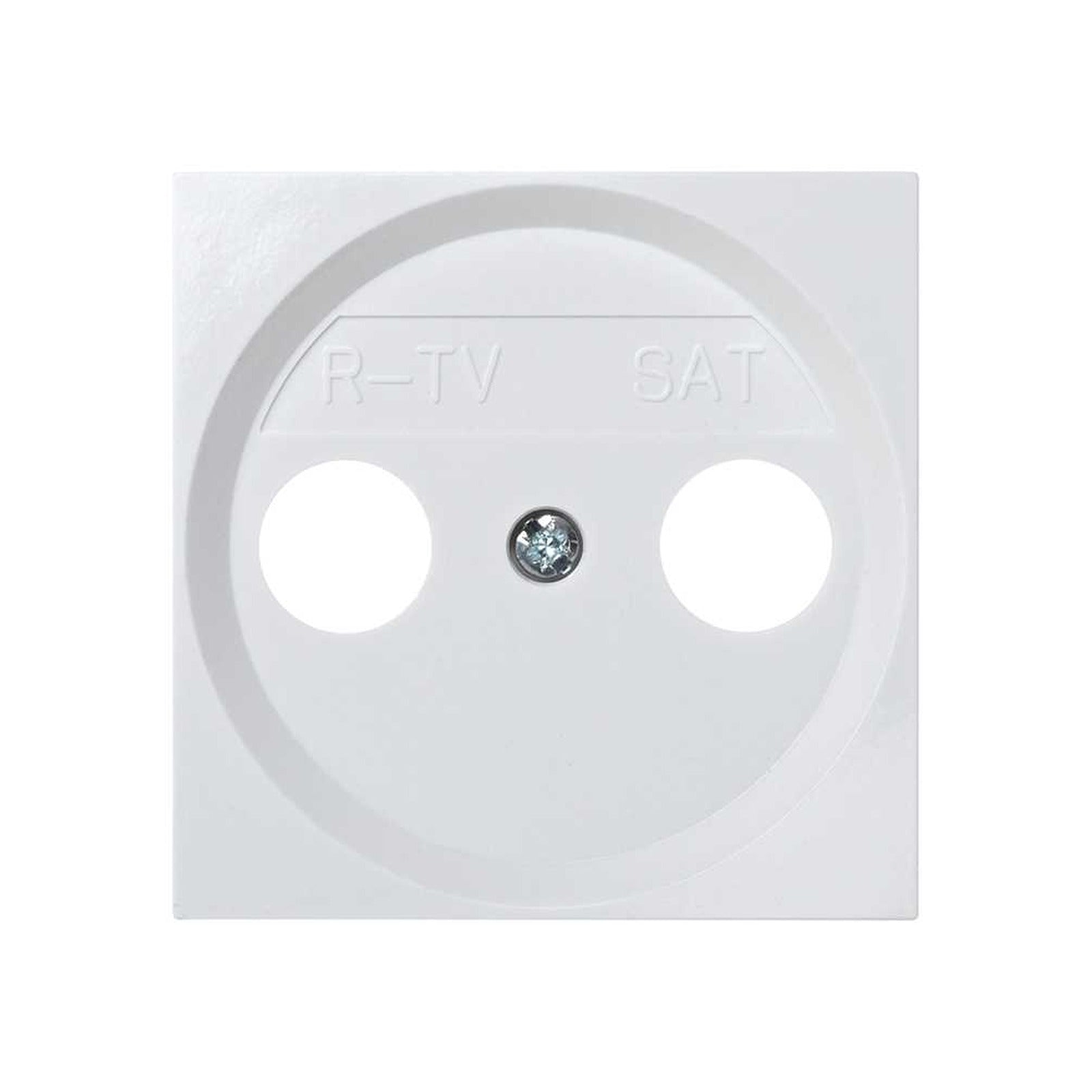 Placa para tomas inductivas de R-TV + SAT blanco Simon 28 - referencia 28053-30