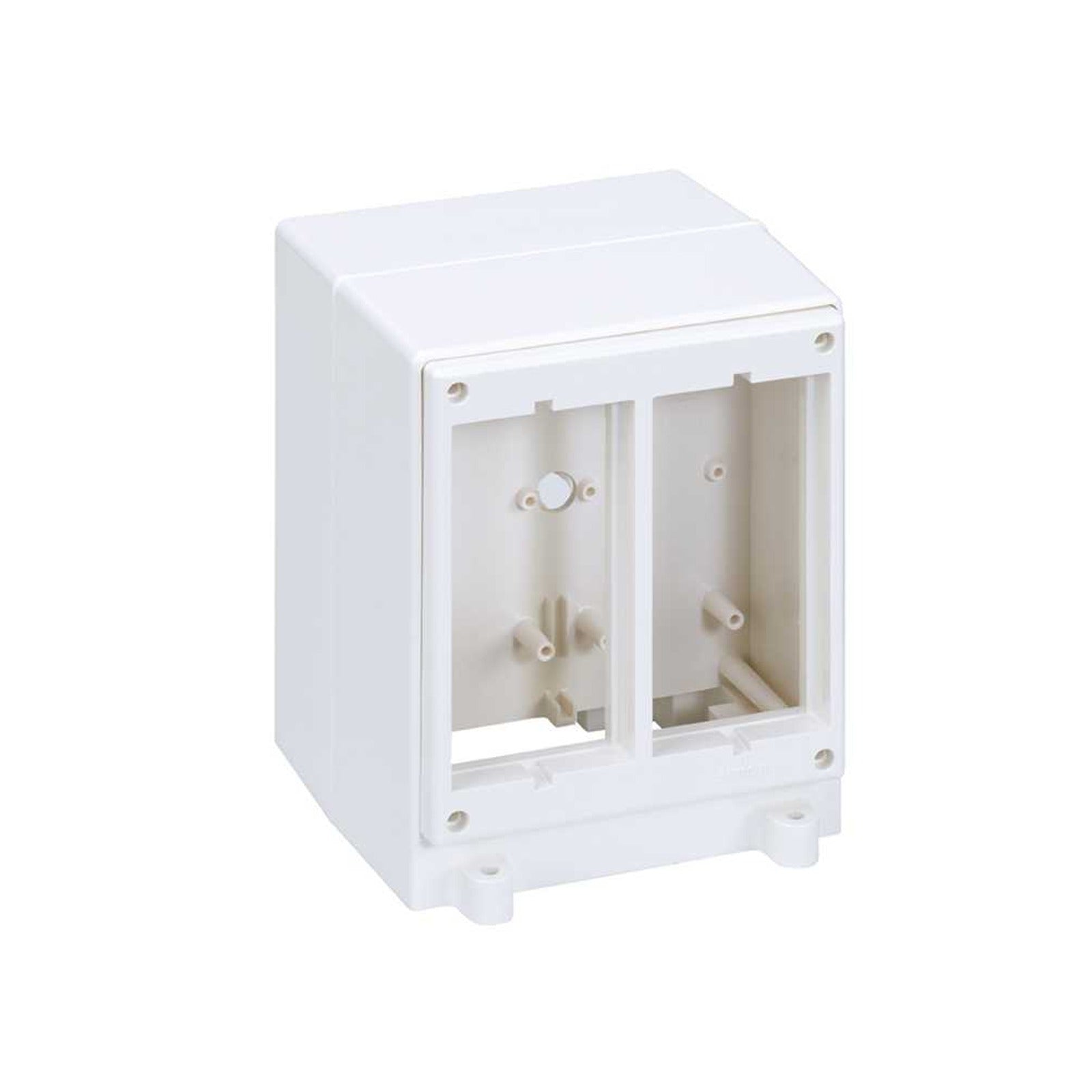 Torreta de plástico de 2 caras para 4 elementos por cara blanco Simon 500 Cima - referencia 52550204-030