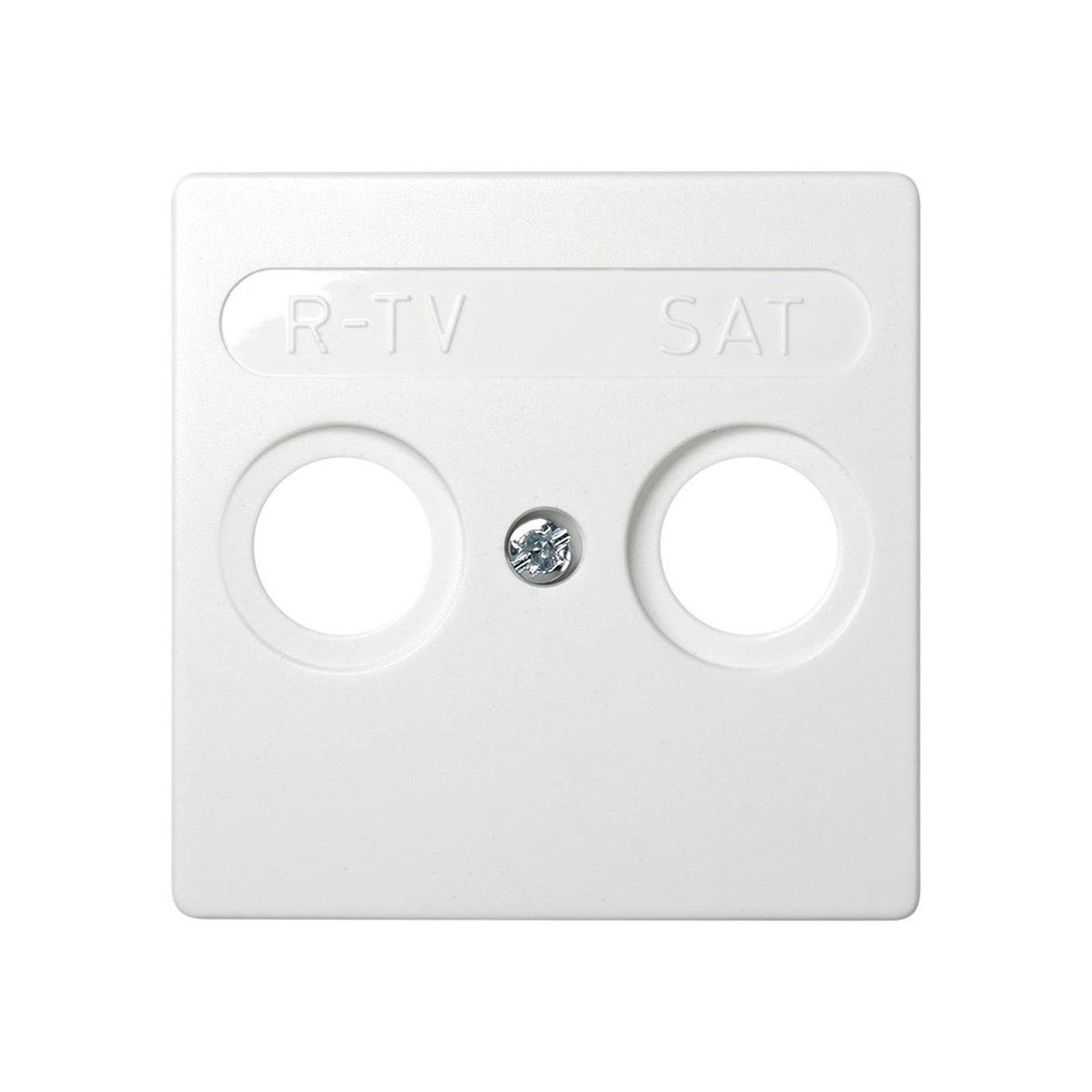 Placa para tomas inductivas de R-TV+SAT blanco Simon 73 Loft - referencia 73097-60
