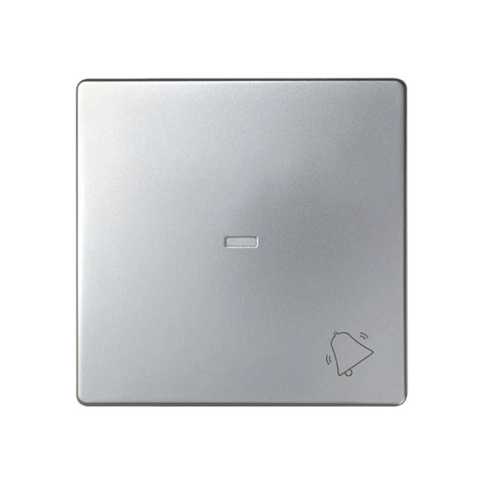 Tecla individual con visor y grabado campana para mecanismos Simon 77 aluminio Simon 82 - referencia 8200015-033