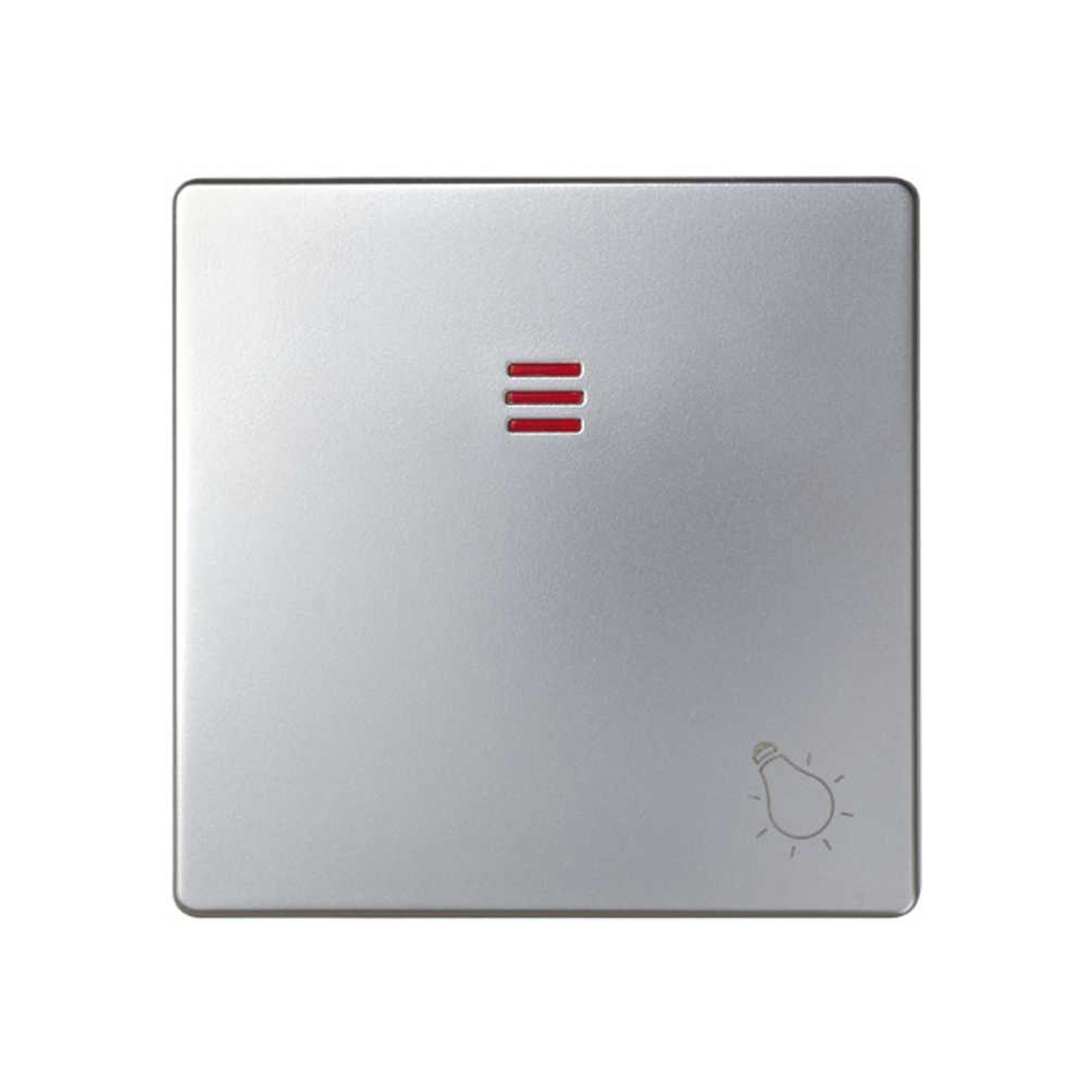 Tecla individual con visor y grabado luz aluminio Simon 82 - referencia 82016-33