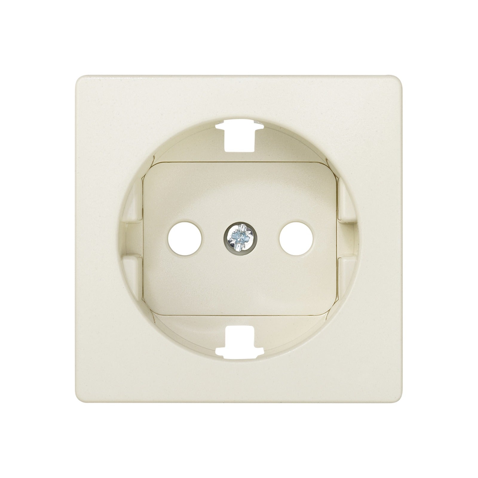 Tapa con dispositivo de seguridad para la base de enchufe Schuko marfil Simon 82 - referencia 82041-31