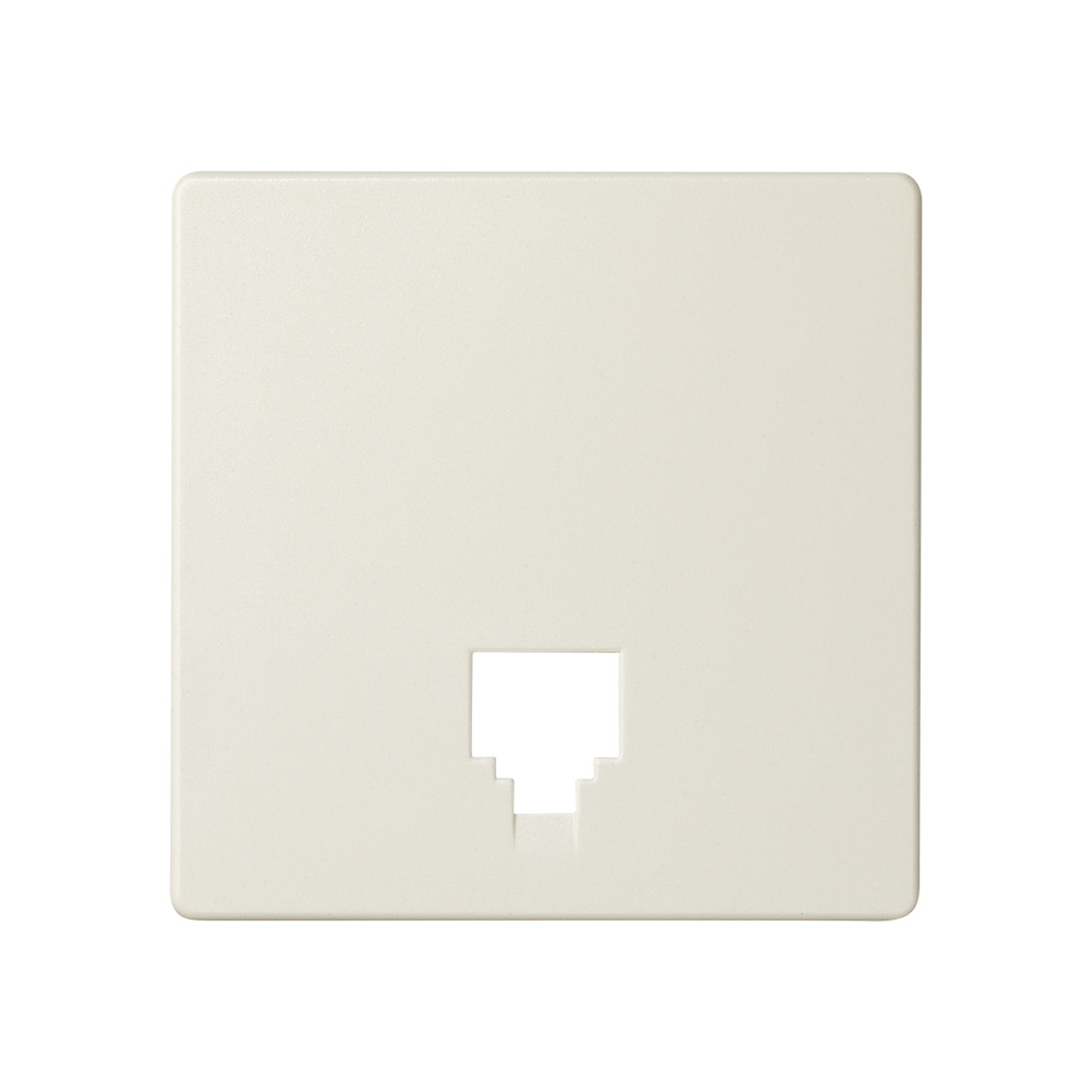 Placa para tomas telefónicas con conectores RJ11 y RJ12 marfil Simon 82 - referencia 82062-61