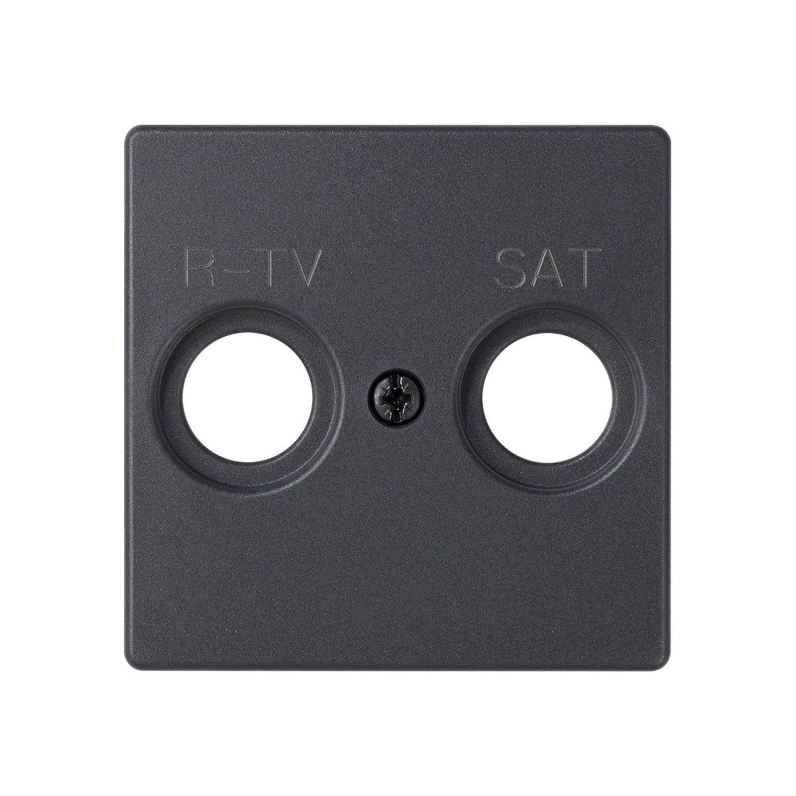 Placa para tomas inductivas de R-TV+SAT grafito Simon 82 - referencia 82097-38