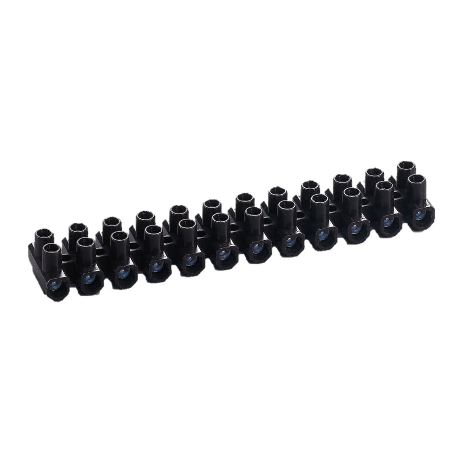 Regleta de conexión en poliamida 6.6, color negro. Sección 16 mm². 12 conductores, 450 V TS 16 BK Crady – Ref. 0776116 - referencia 0776116