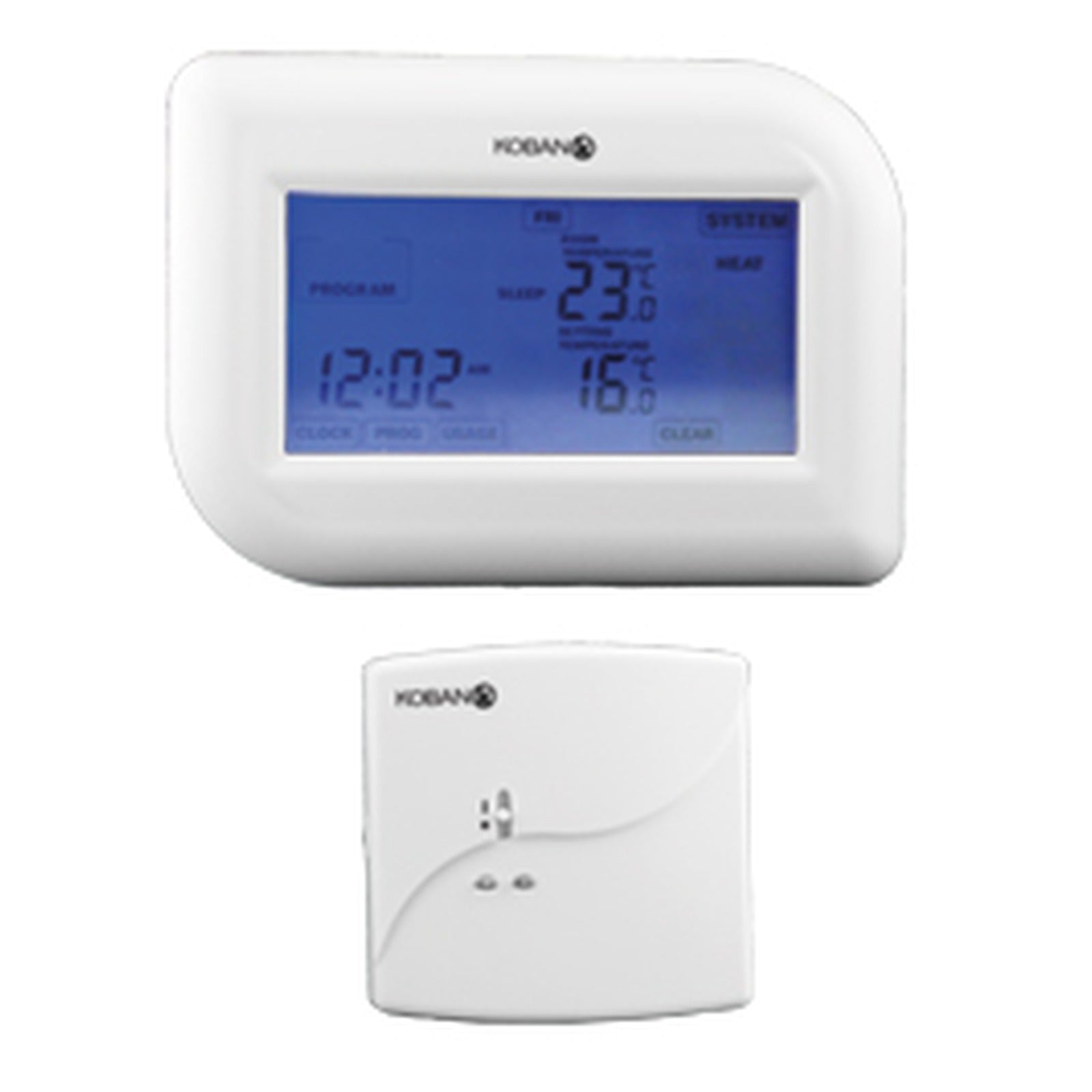 Cronotermostato táctil wireless para calefacción/aire acondicionado KCT17-W-RF Koban – Ref. 0769017 - referencia 0769017
