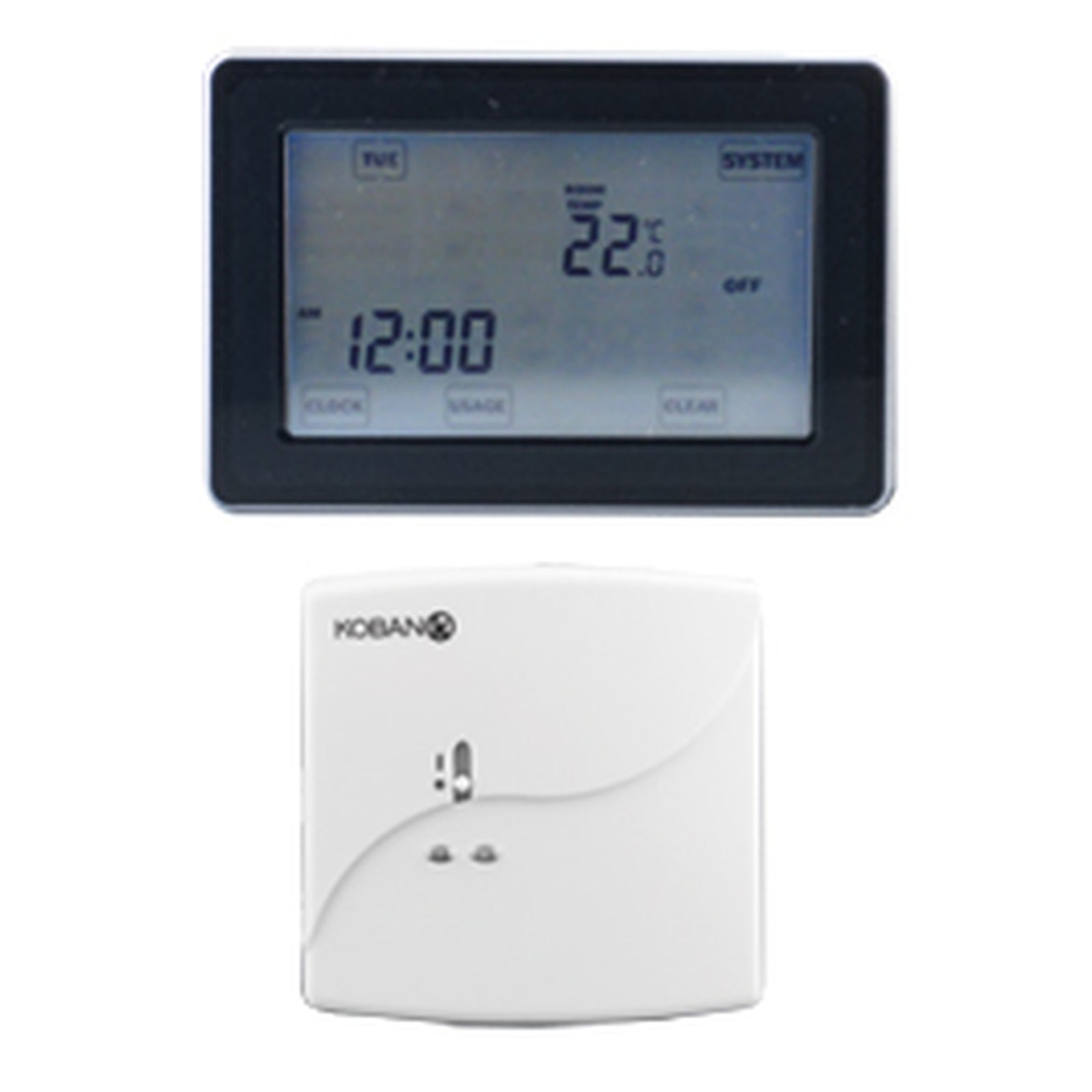 Cronotermostato táctil wireless para calefacción/aire acondicionado KCT18-W-RF Koban – Ref. 0769018 - referencia 0769018