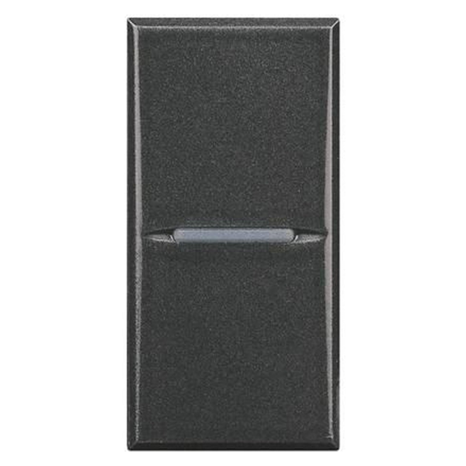 Conmutador axial iluminable BTicino Axolute, 1P, 16 A, 1 módulo, antracita, HS4003AN - referencia HS4003AN