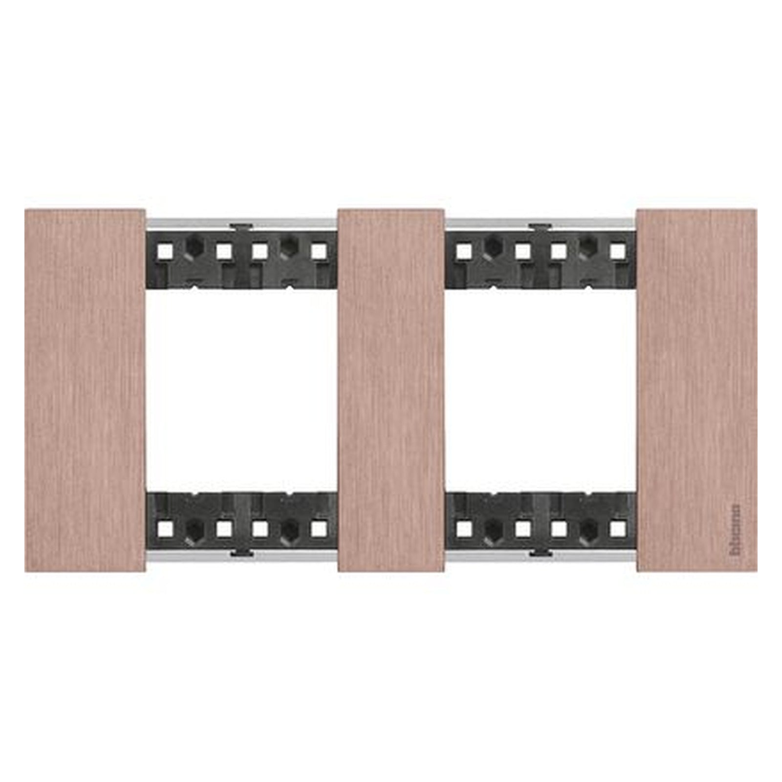 Placa BTicino Living Now de 2+2 módulos, acabado cobre, KA4802M2ZM - referencia KA4802M2ZM