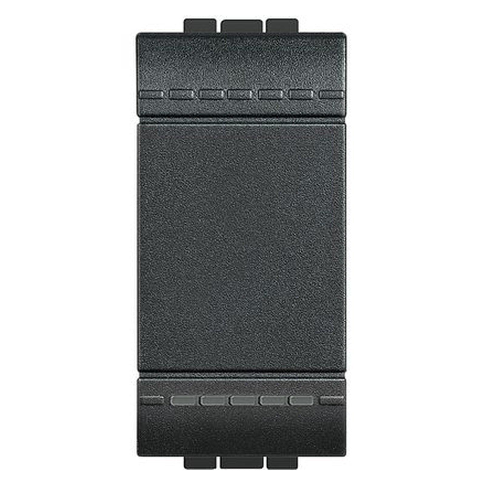 Interruptor iluminable BTicino Livinglight, 1P, 16 A, 1 módulo, antracita, L4001A - referencia L4001A
