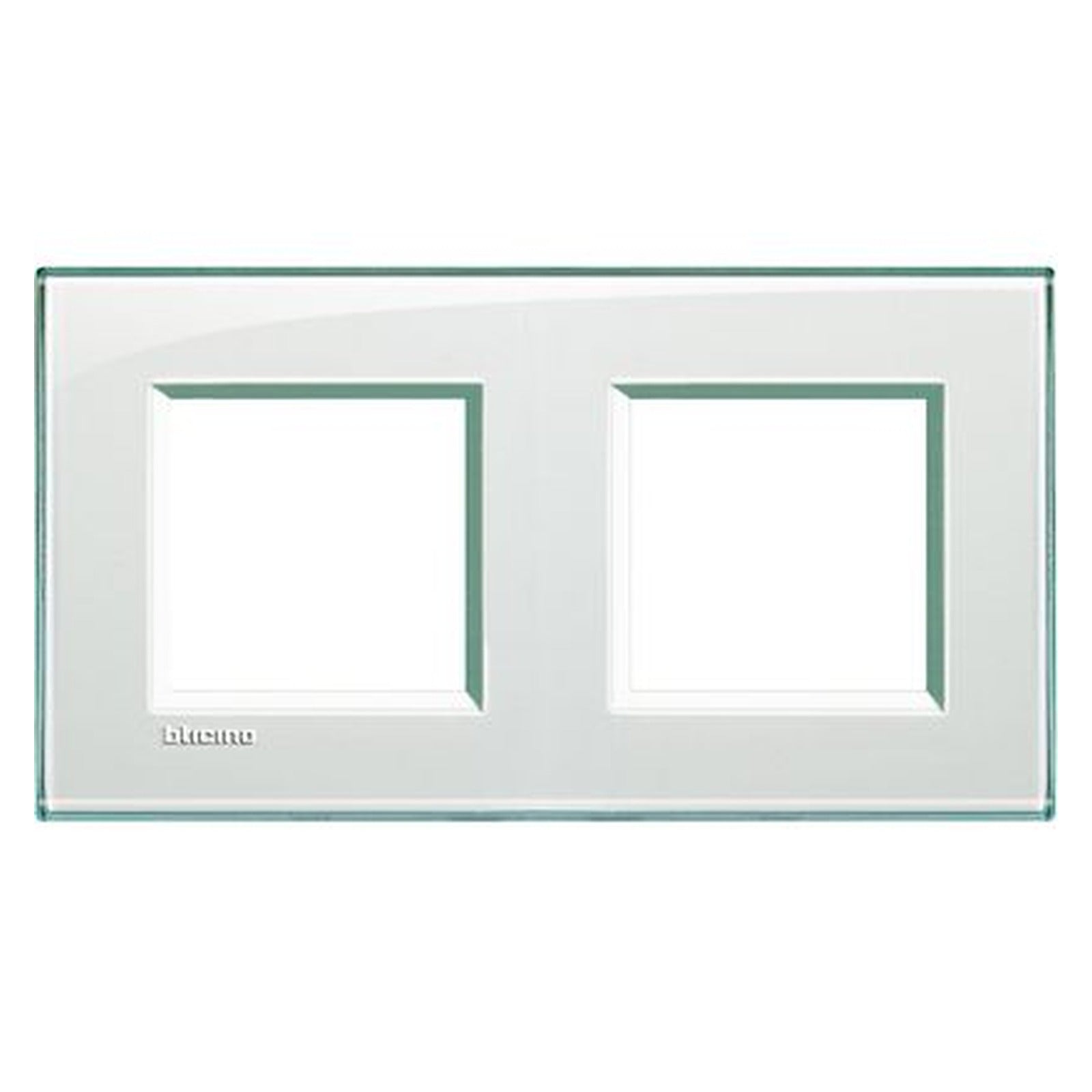 Placa BTicino Livinglight Air de 2+2 módulos, acabado aguamarina, LNA4802M2KA - referencia LNA4802M2KA