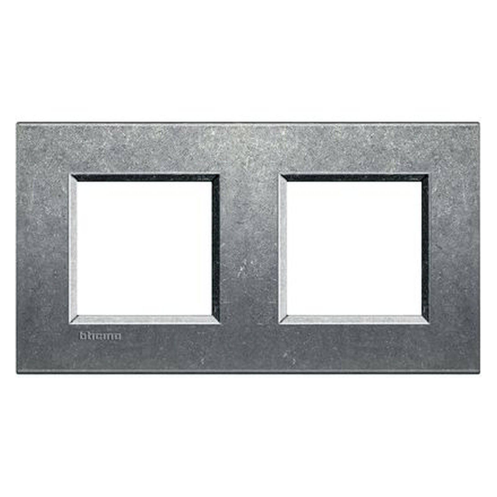Placa BTicino Livinglight Air de 2+2 módulos, acabado Native, LNA4802M2NA - referencia LNA4802M2NA