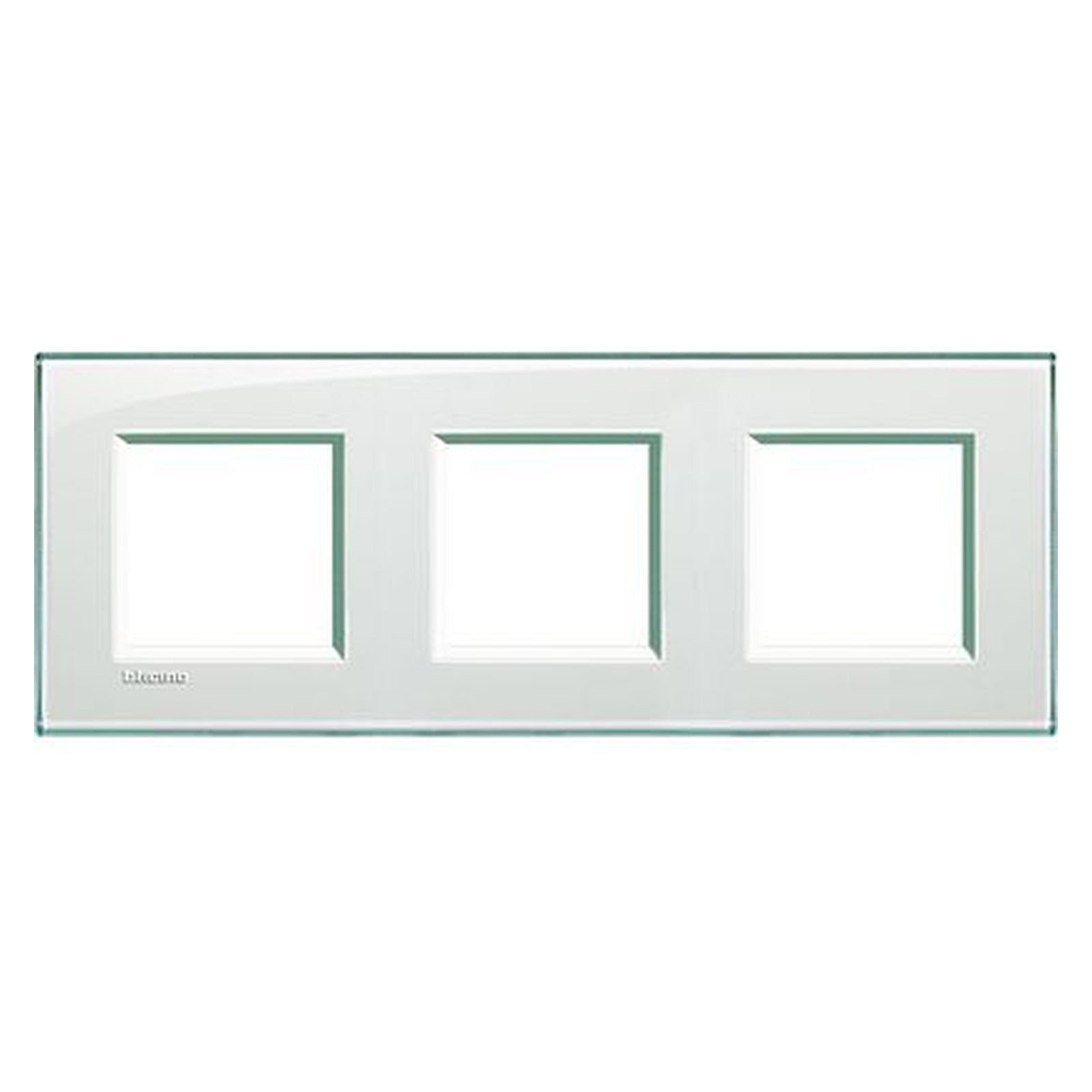 Placa BTicino Livinglight Air de 2+2+2 módulos, acabado aguamarina, LNA4802M3KA - referencia LNA4802M3KA