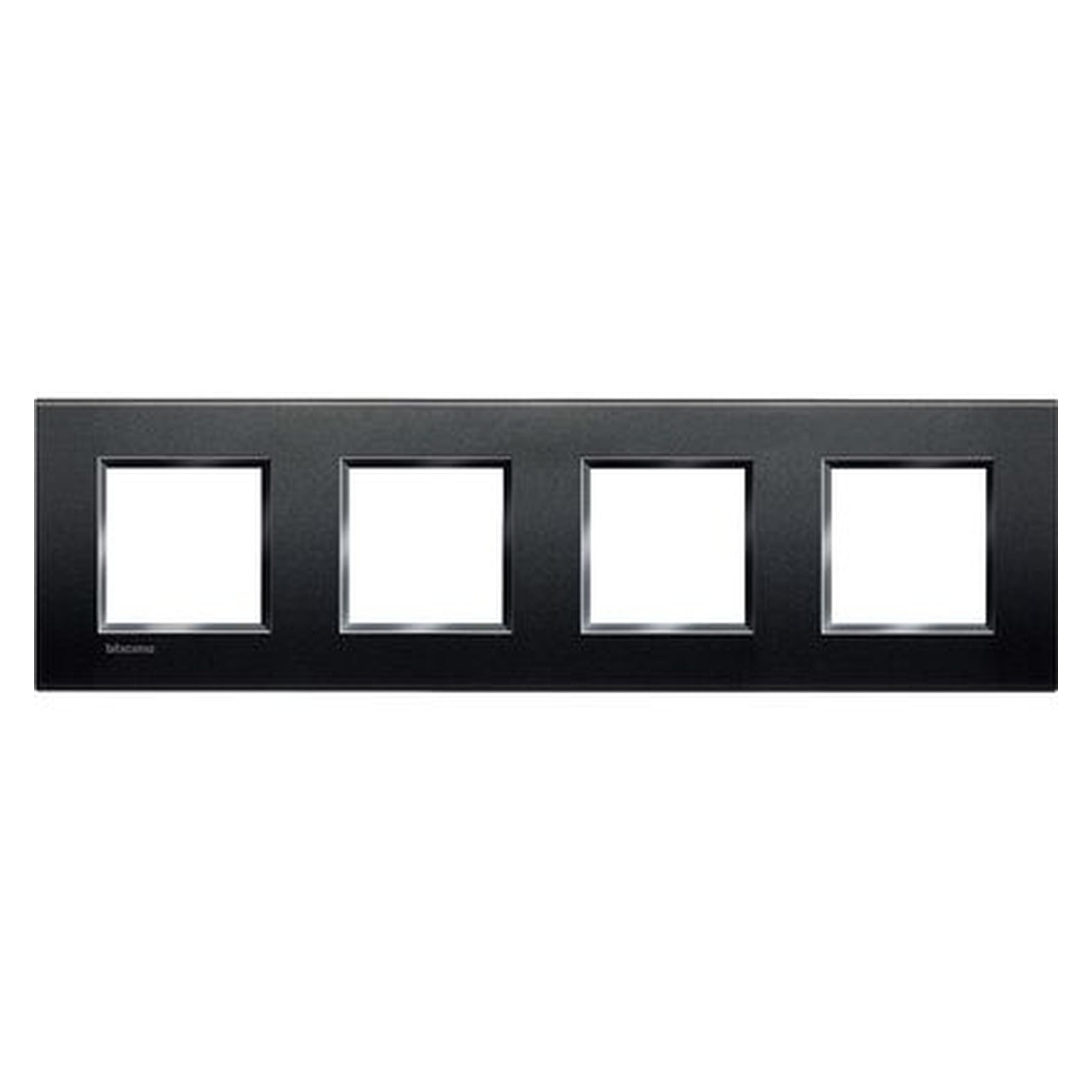 Placa BTicino Livinglight Air de 2+2+2+2 módulos, acabado antracita, LNA4802M4AR - referencia LNA4802M4AR