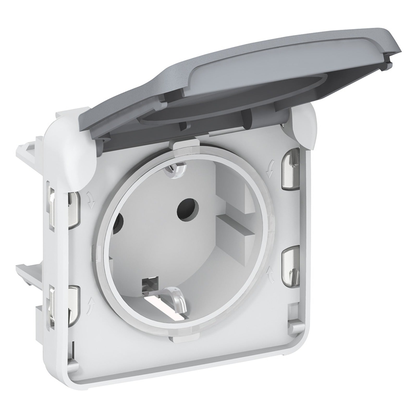 Base de corriente Legrand Plexo componible 2P+T, 16 A, gris, 069571 - referencia 069571