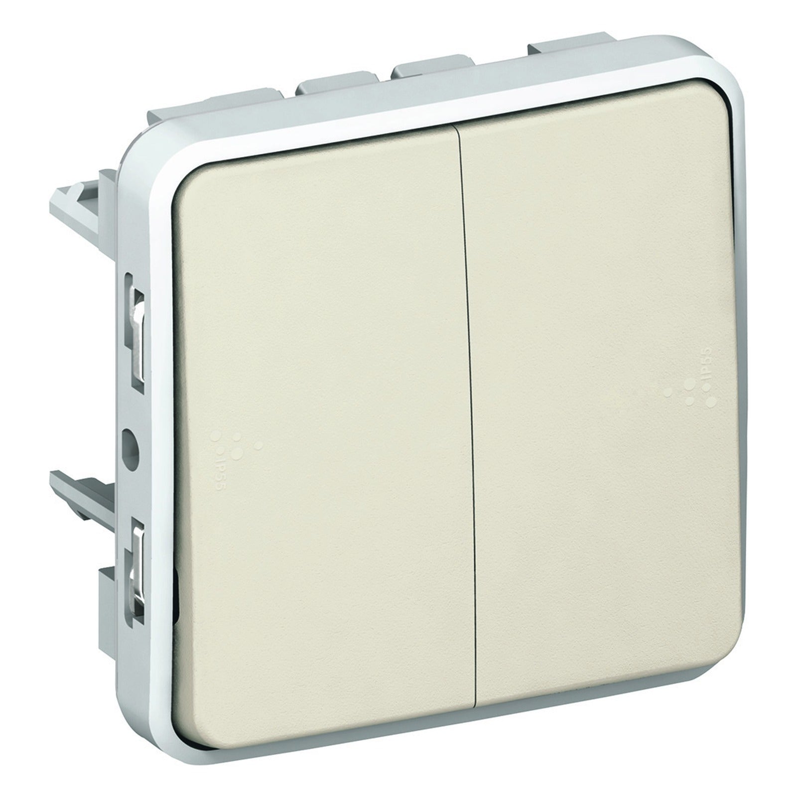 Conmutador doble Legrand Plexo componible, 10 A, blanco, 069625 - referencia 069625