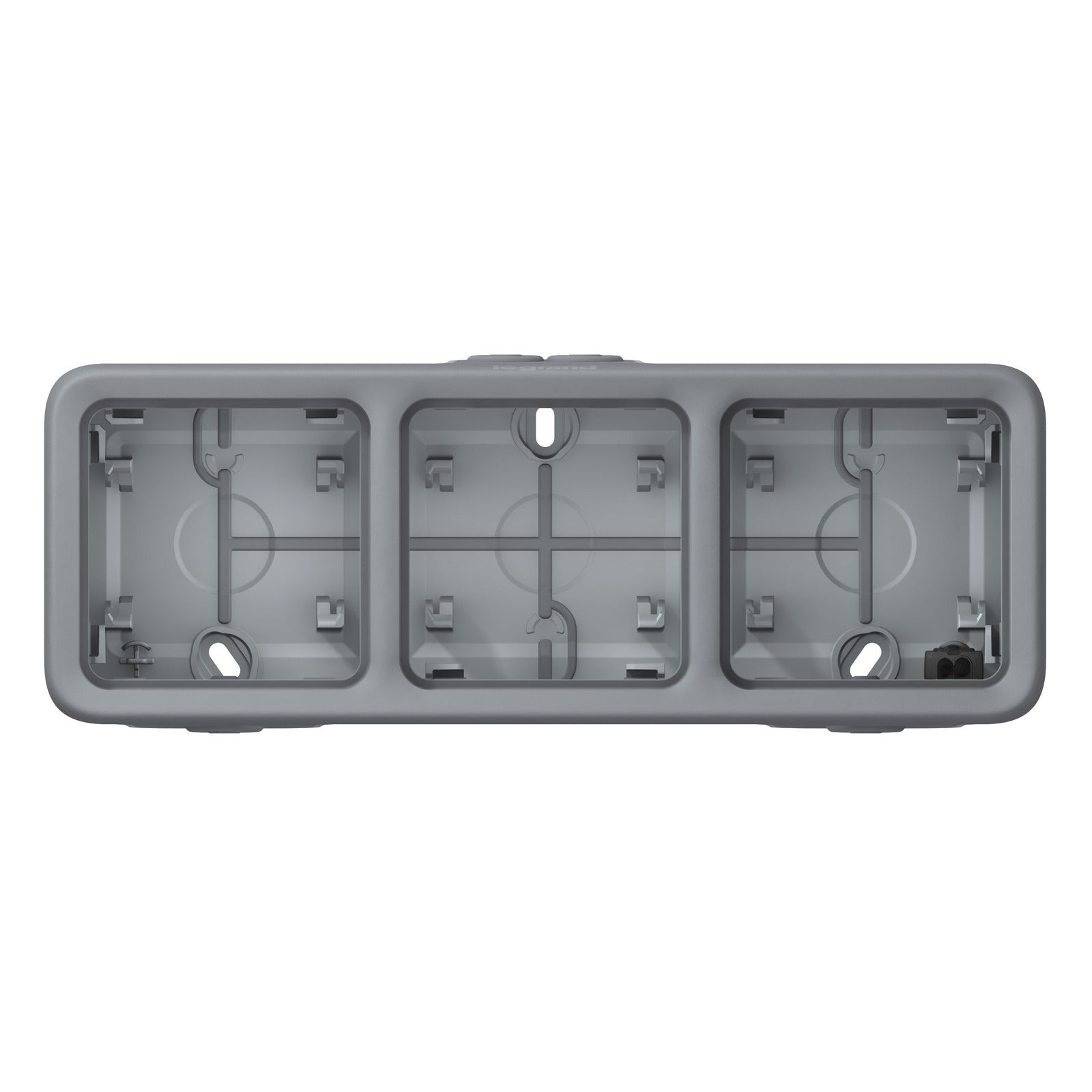 Placa Legrand Plexo de superficie para 3 elementos horizontales, blanca, 069680 - referencia 069680
