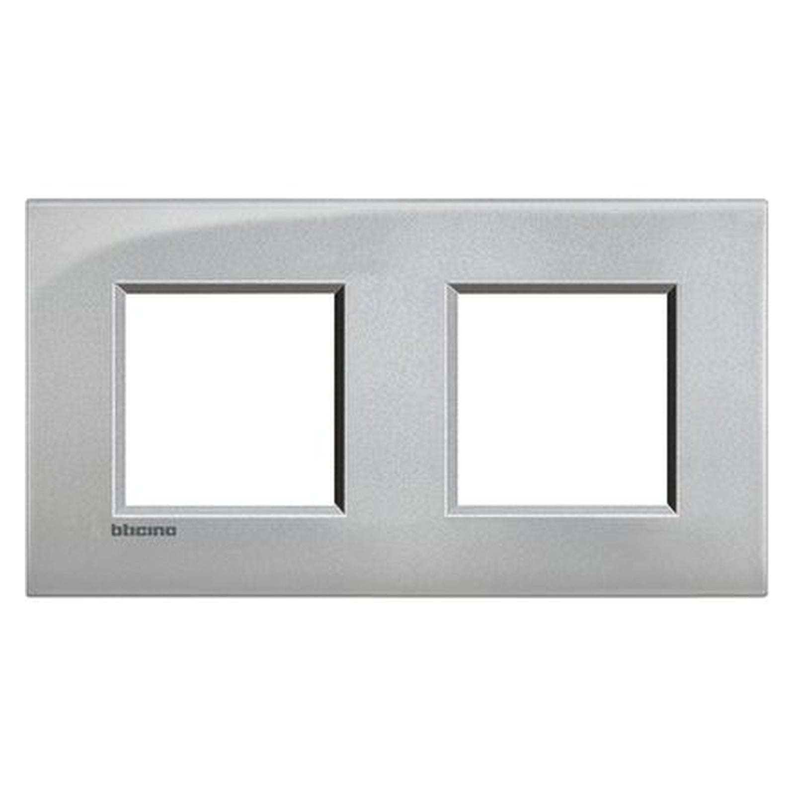 Placa BTicino Livinglight Air de 2 × 2 módulos, acabado Tech, LNE4802M2TE - referencia LNE4802M2TE