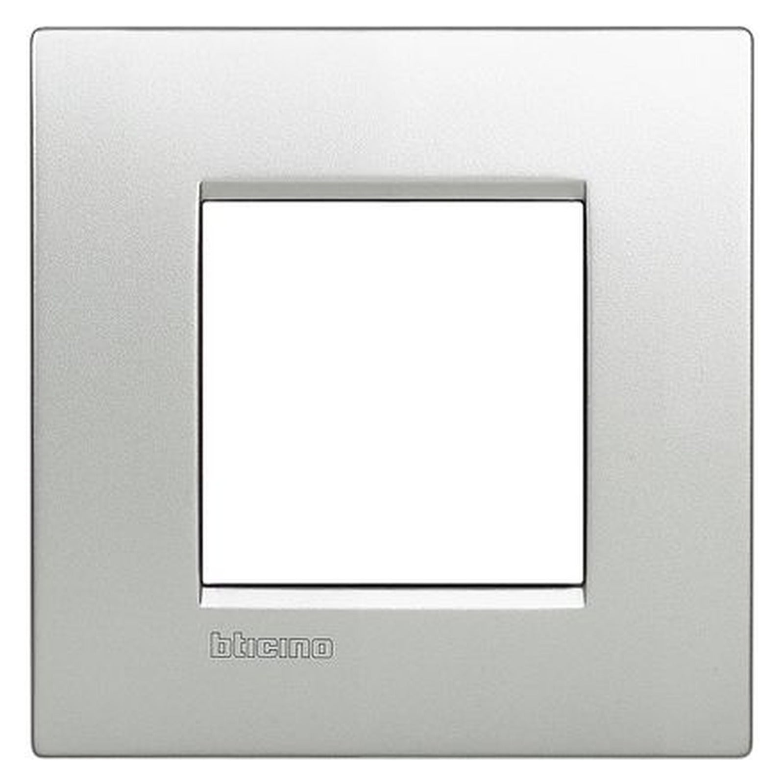 Placa BTicino Livinglight Air de 2 módulos, acabado Tech, LNE4802TE - referencia LNE4802TE