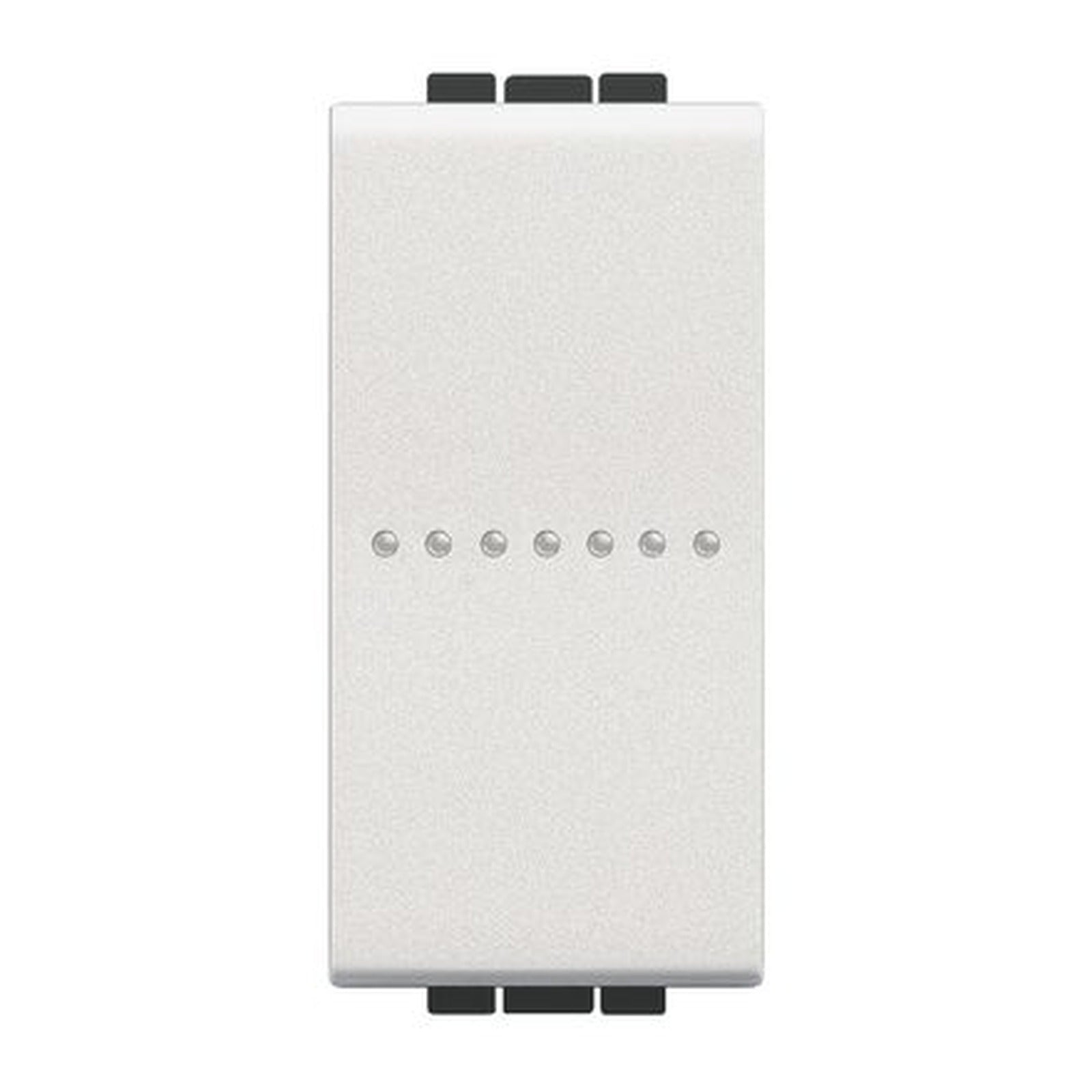 Conmutador axial iluminable BTicino Livinglight, 1P, 16 A, 1 módulo, blanco, N4053AN - referencia N4053AN