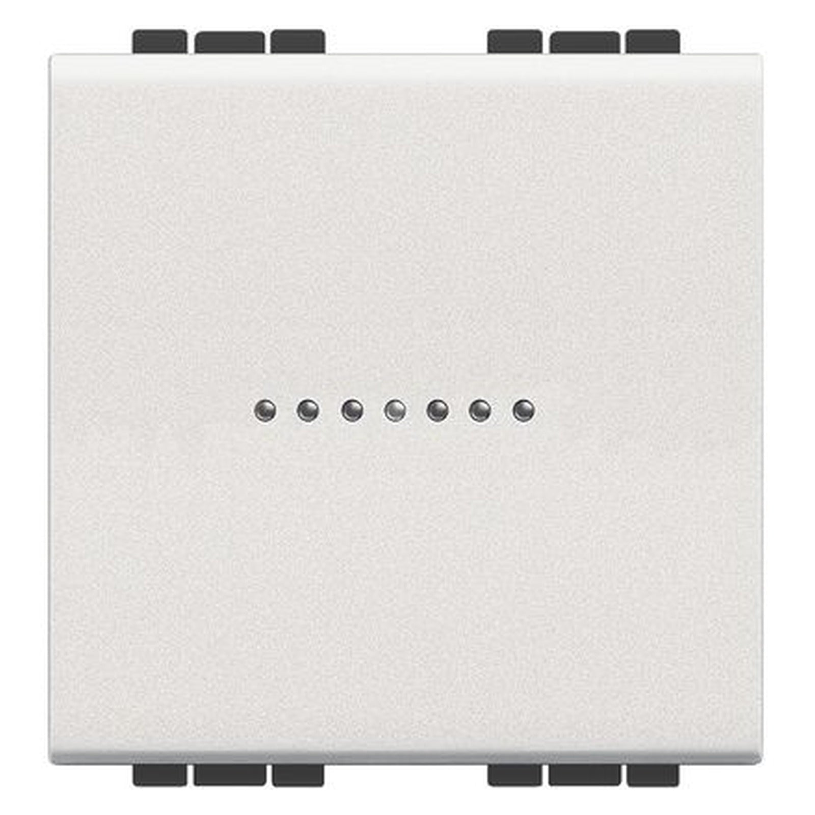Conmutador axial iluminable BTicino Livinglight, 1P, 16 A, 2 módulos, blanco, N4053M2AN - referencia N4053M2AN