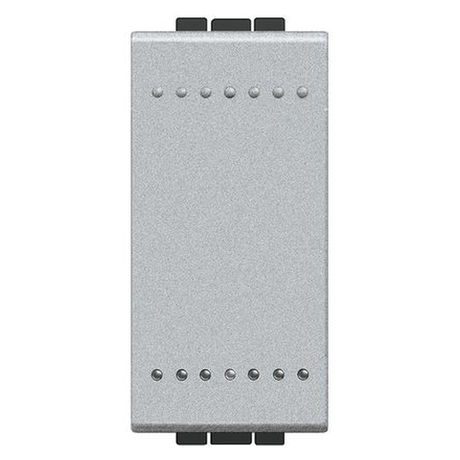 Interruptor iluminable BTicino Livinglight, 1P, 16 AX, 1 módulo, acabado Tech, NT4001A - referencia NT4001A