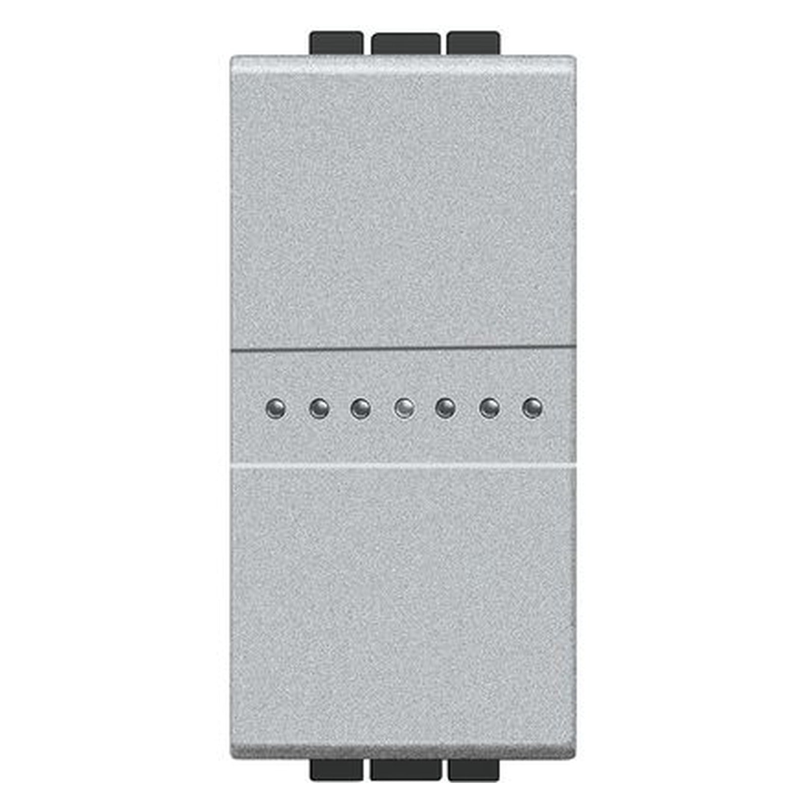 Conmutador axial iluminable BTicino Livinglight, 1P, 16 A, 1 módulo, acabado Tech, NT4053AN - referencia NT4053AN