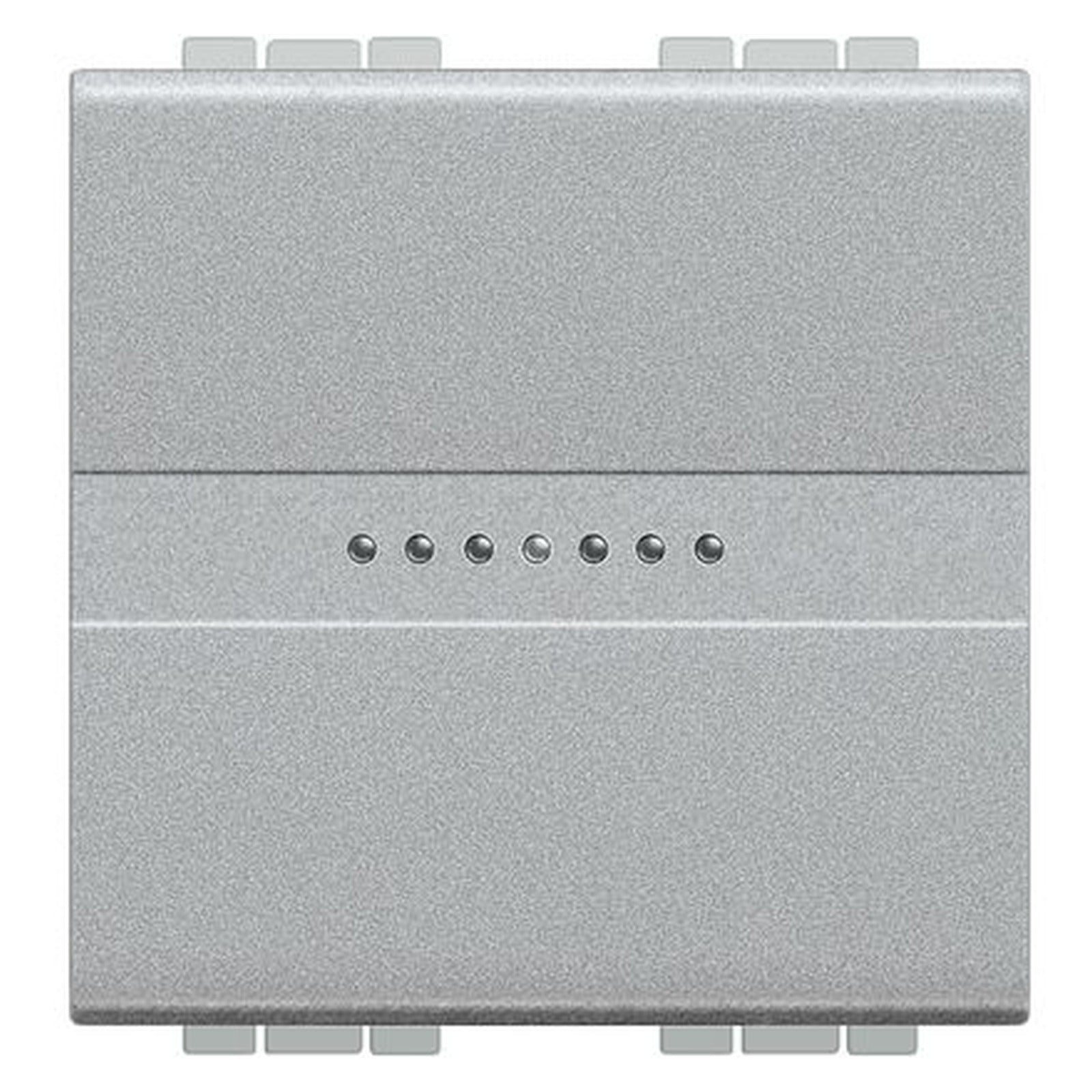 Conmutador axial iluminable BTicino Livinglight, 1P, 16 A, 2 módulos, acabado Tech, NT4053M2AN - referencia NT4053M2AN