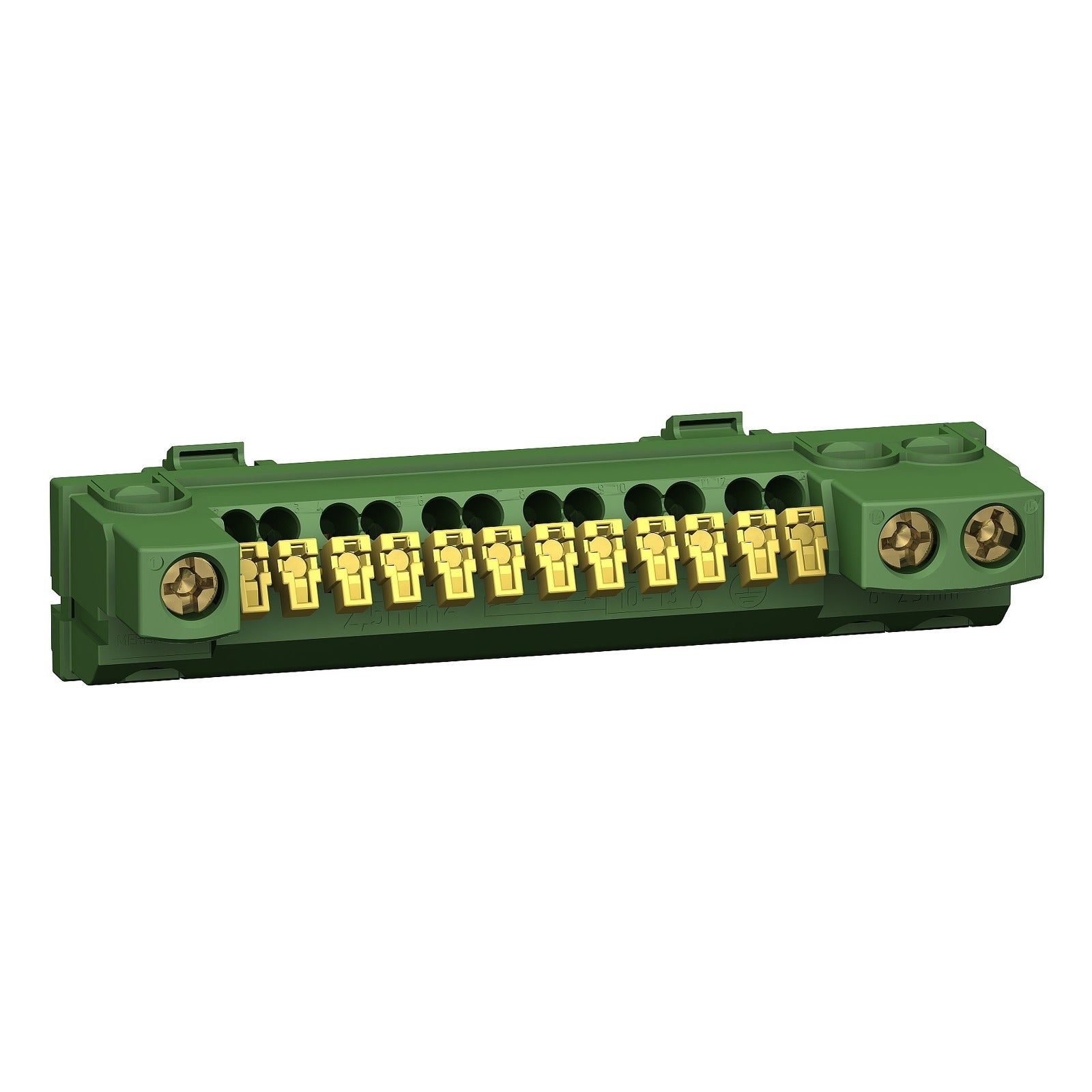 Bornero de tierra Schneider Electric de 15 conexiones para cofres Opale y Mini Pragma, 13409 - referencia 13409