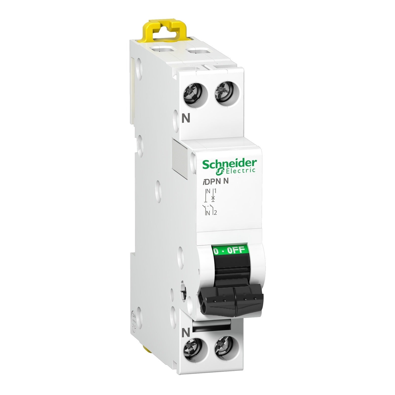 Interruptor magnetotérmico Schneider Electric Acti9 iDPN N, 1P+N, 10 A, curva C, A9N21556 - referencia A9N21556