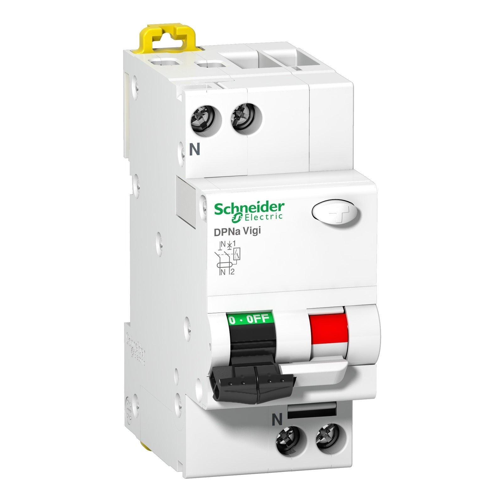 Interruptor magnetotérmico diferencial Schneider Electric DPNa Vigi, 1P+N, 16 A, curva C, 10 mA, tipo A, A9N19305 - referencia A9N19305