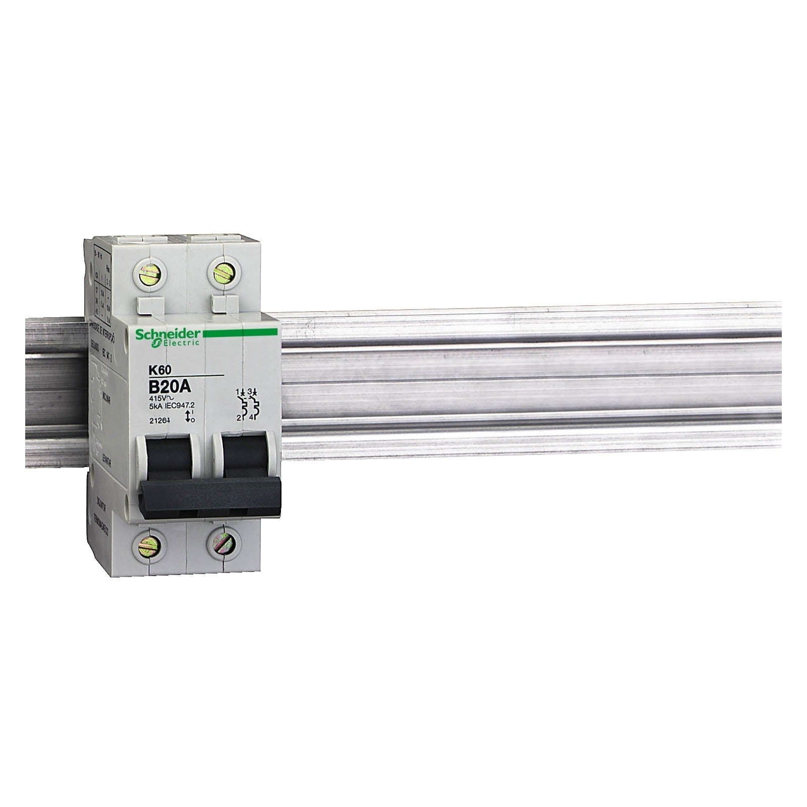 Interruptor magnetotérmico Schneider Electric K60N, 1P+N, 25 A, curva C, 27902 - referencia 27902