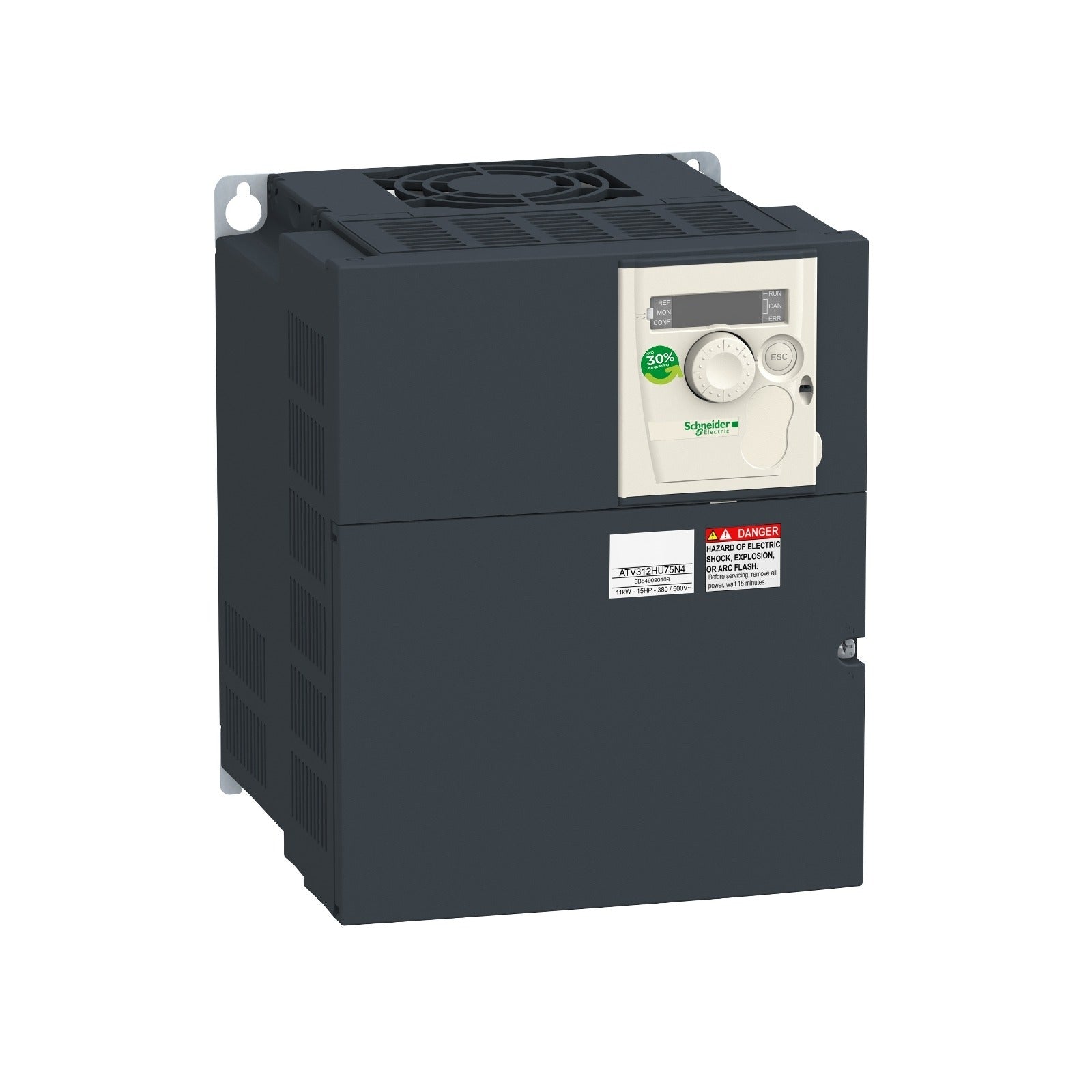 Variador de velocidad Schneider Electric Altivar 312, 7,5 kW, 380-500 V trifásico, ATV312HU75N4 - referencia ATV312HU75N4