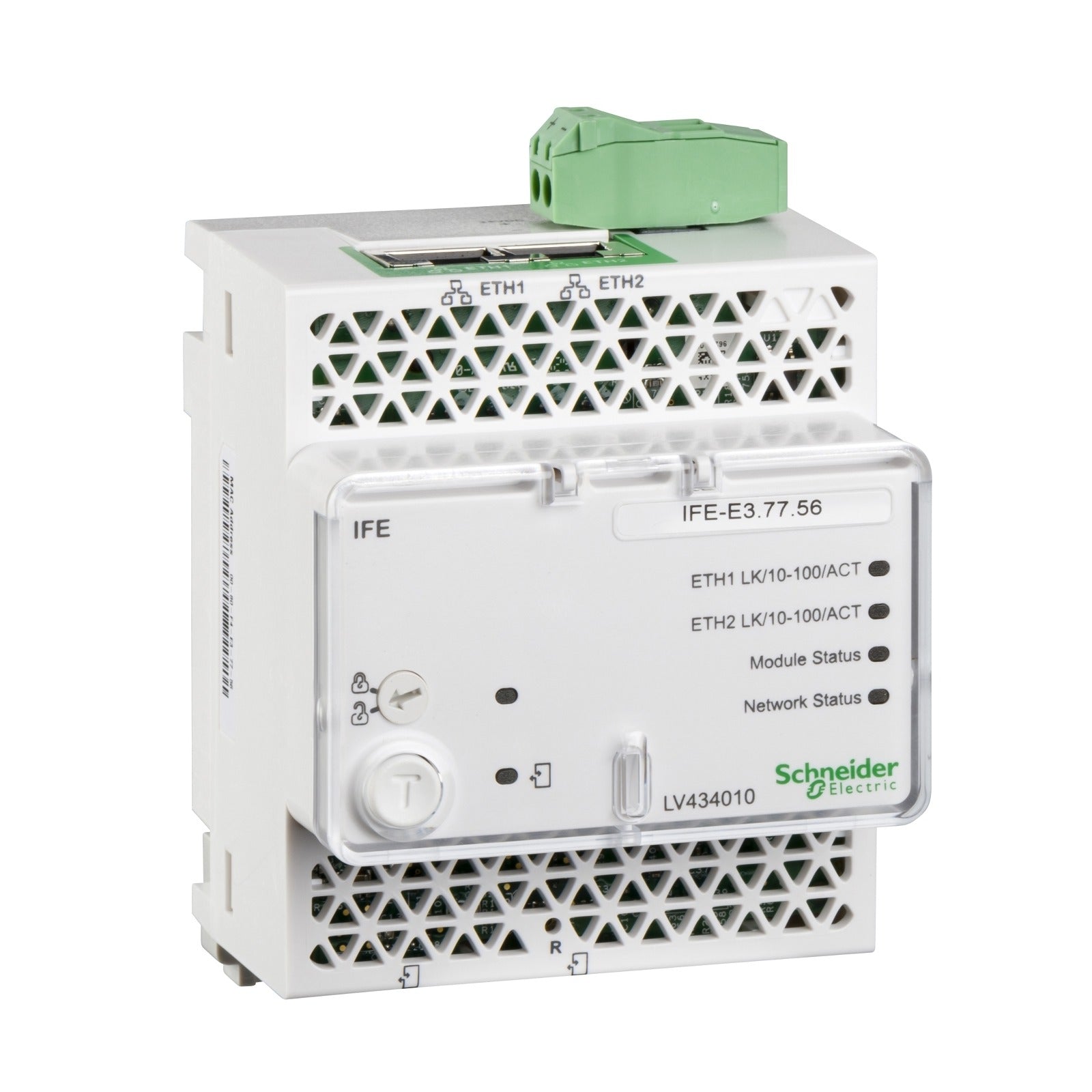 Módulo de comunicación y pasarela Schneider Electric IFE, Modbus TCP y EtherNet/IP, LV434011 - referencia LV434011