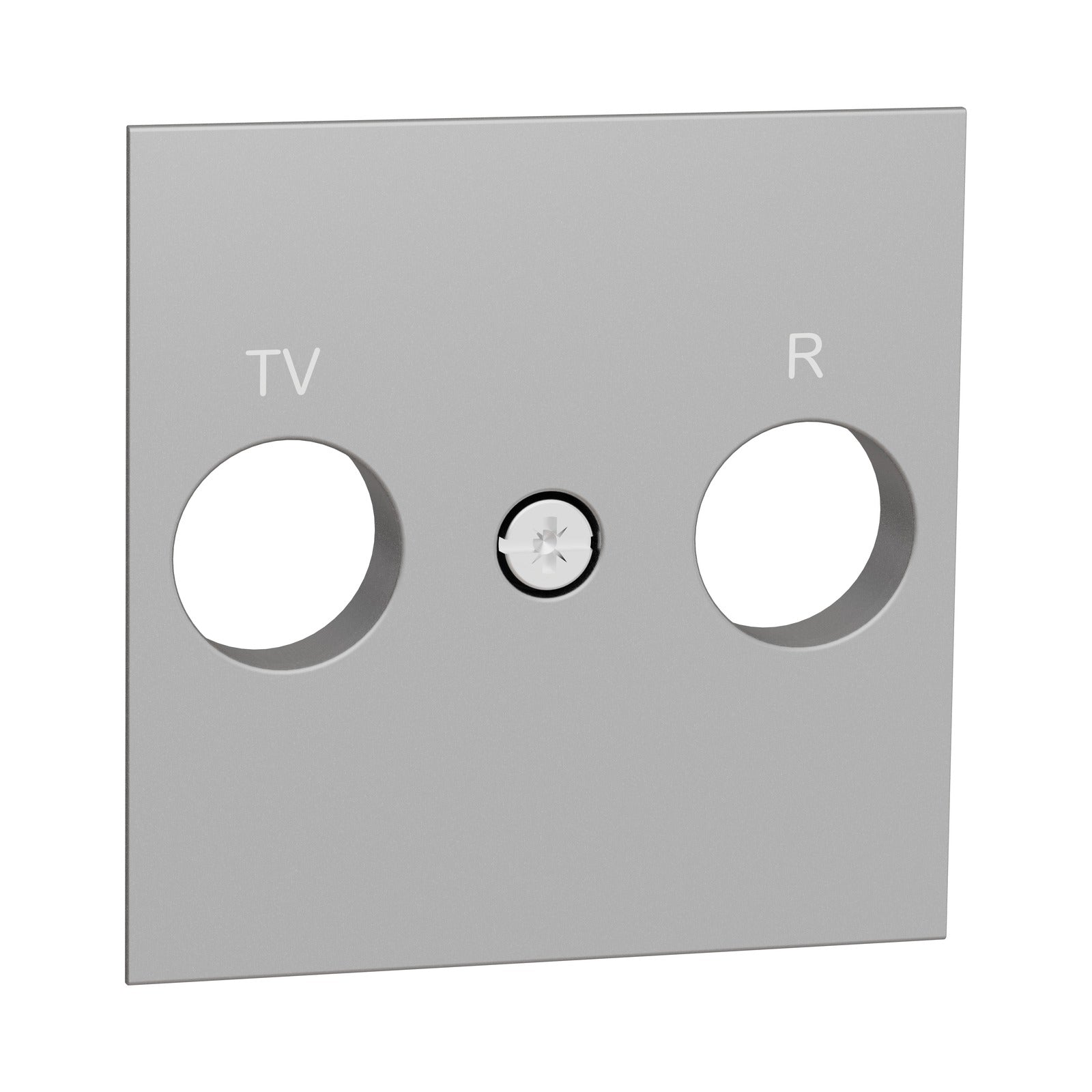 Carátula Schneider Electric New Unica para toma TV/R, aluminio, NU944030 - referencia NU944030