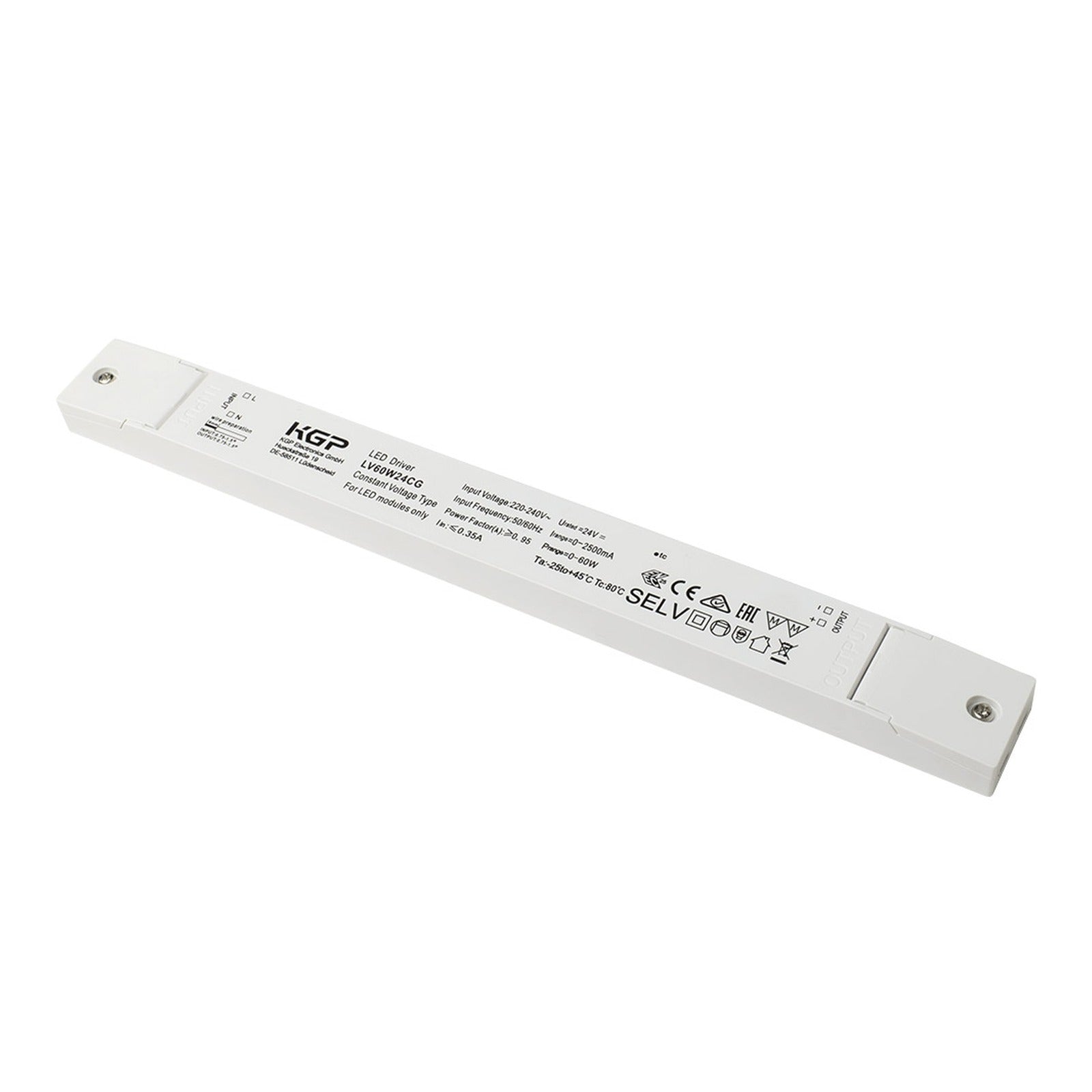 Fuente de alimentación slim para tira de LED 24 V 60 W IP20 Alverlamp LTP2460 - referencia LTP2460