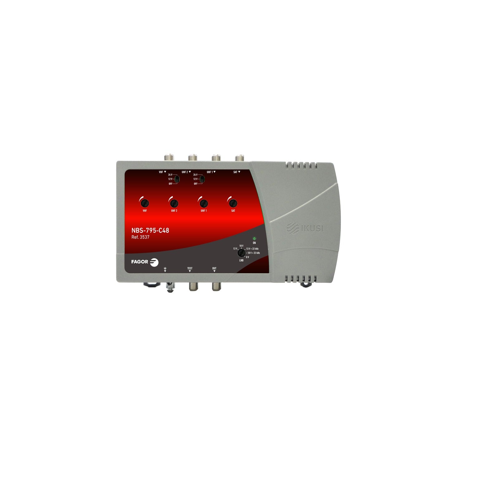 NBS-795-C48 — NBS-795-C48 es un amplificador multibanda para la amplificación de señales separadas provenientes de diferentes antenas terrestres y satélite Fagor 3537 - referencia 3537
