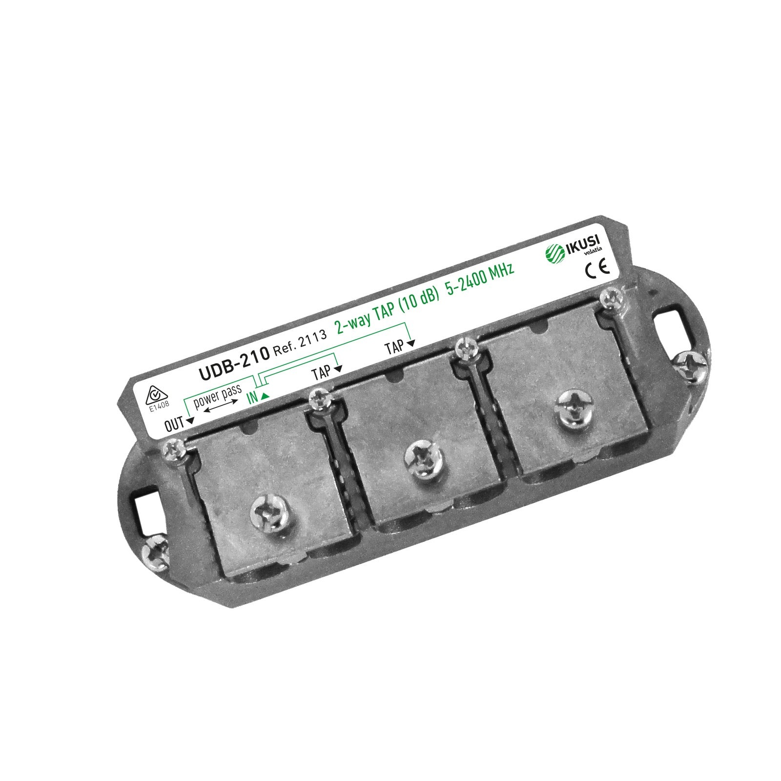 UDB-210 — Derivadores de interior blindados 5-2400 MHz Elementos pasivos de conexión rápida idóneos para instalaciones ICT Fagor 2113 - referencia 2113