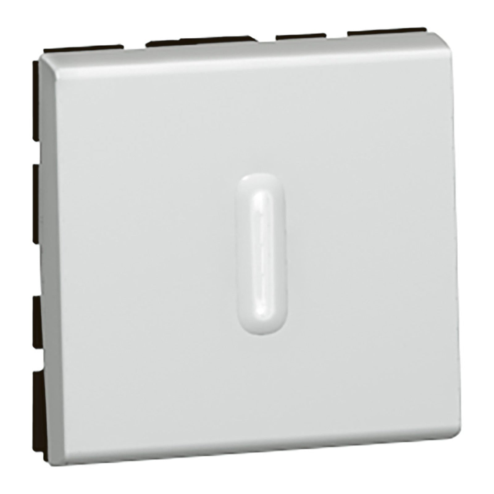 Conmutador con visor Legrand Mosaic, 10 AX, 2 módulos, aluminio, 079212 - referencia 079212