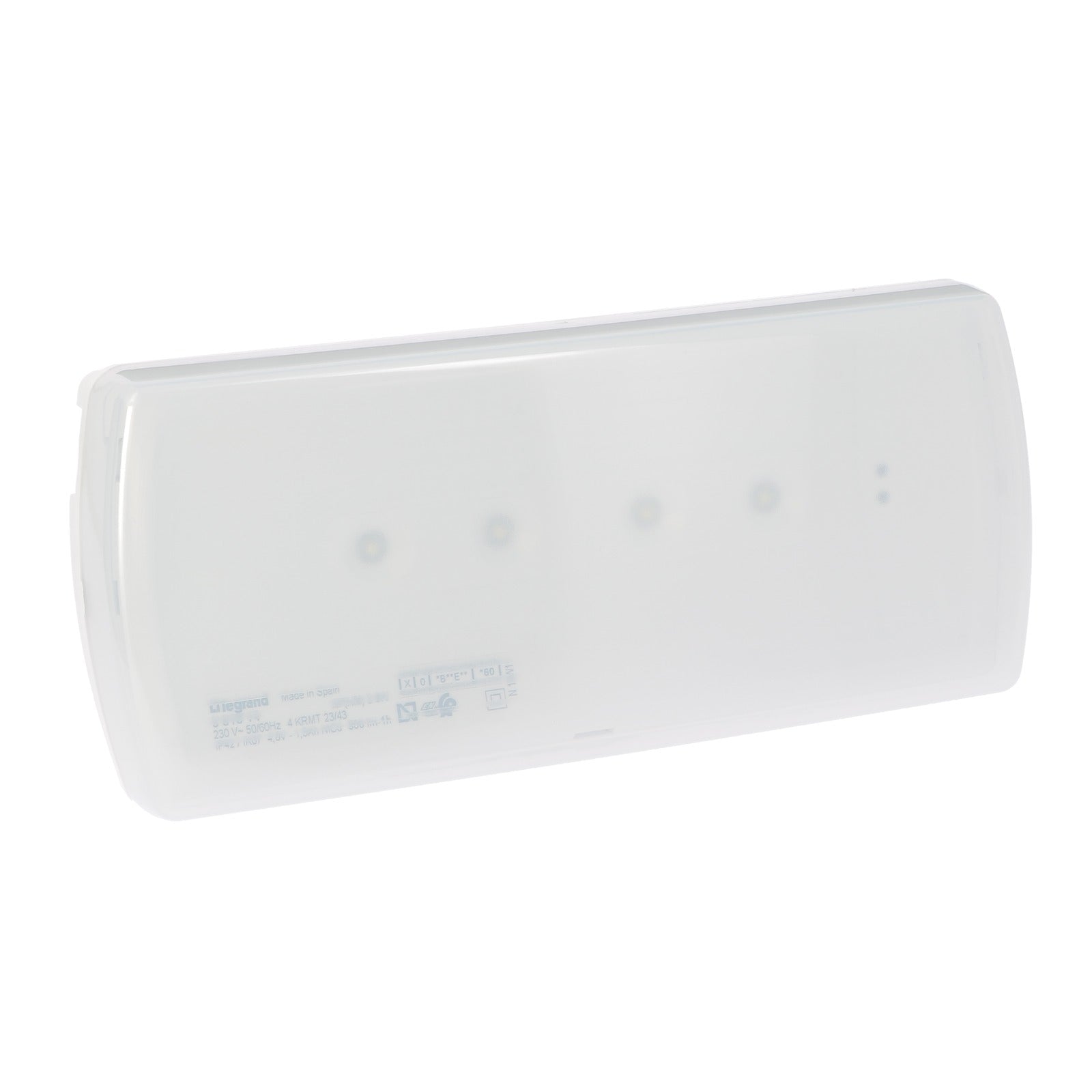 Luminaria de emergencia Legrand URA21 LED, 200 lm, 1 h, IP42, permanente/no permanente, 661606 - referencia 661606