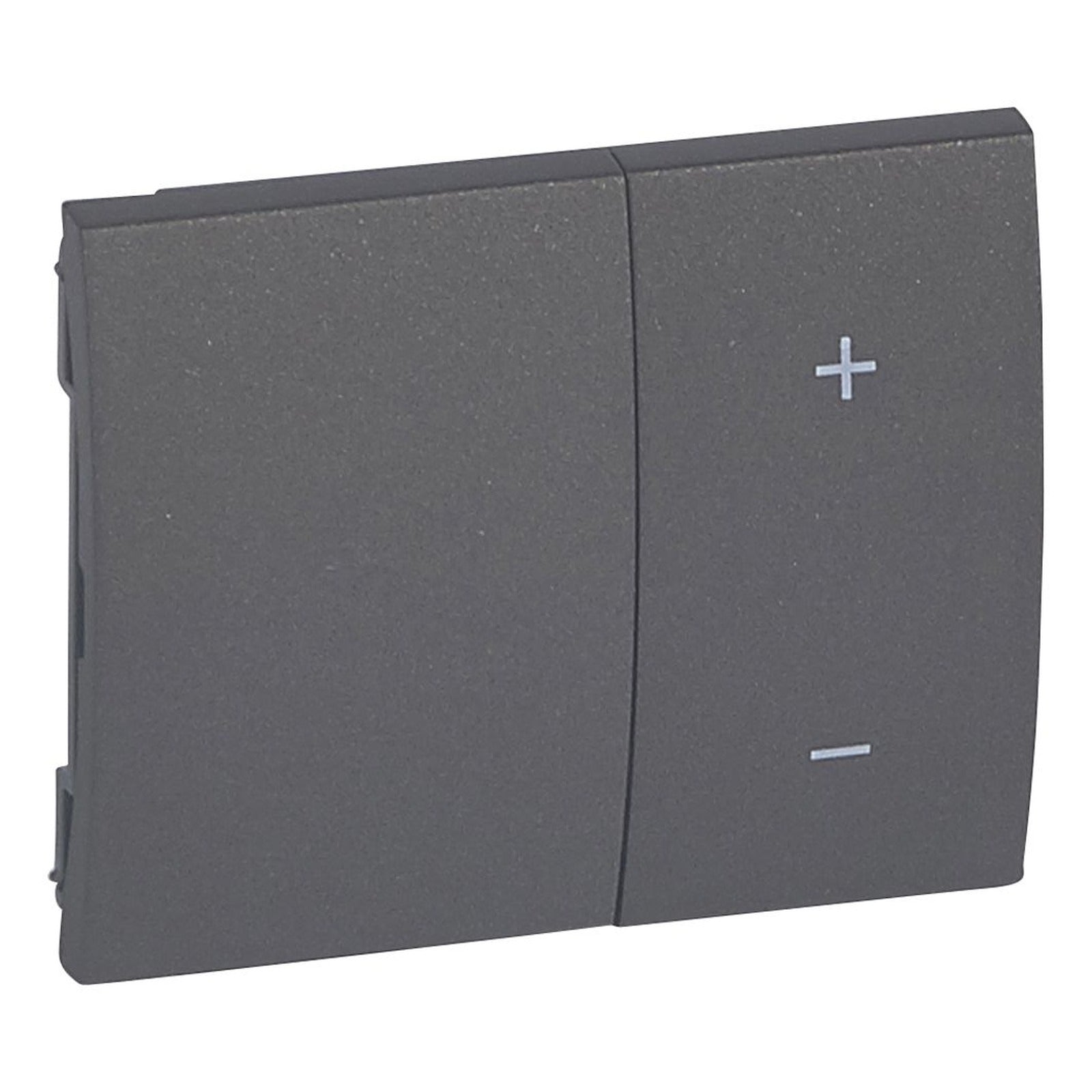 Tecla doble con símbolos +/− para regulador Legrand Galea Life, 400/600 W, bronce, 771286 - referencia 771286