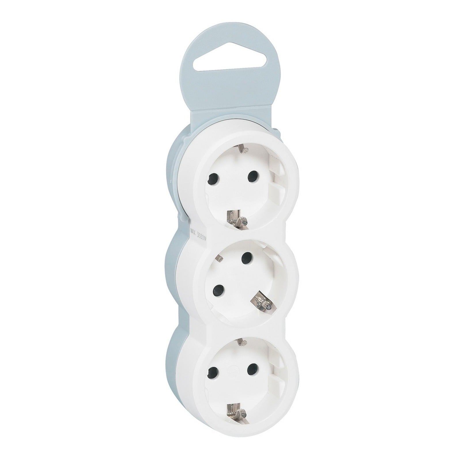 Adaptador retráctil Legrand con 3 tomas 2P+T, 050656 - referencia 050656