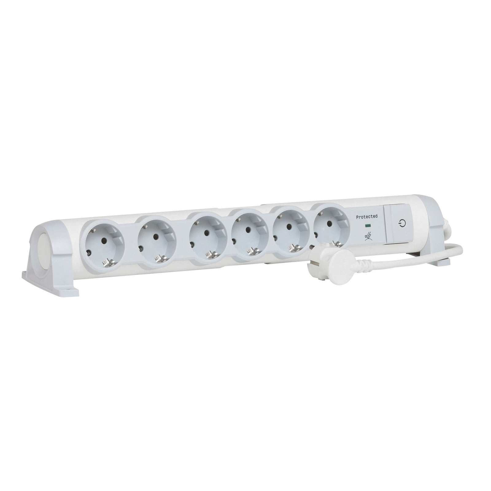 Base múltiple Legrand con 6 tomas 2P+T y cable de 1,5 m, 694656 - referencia 694656
