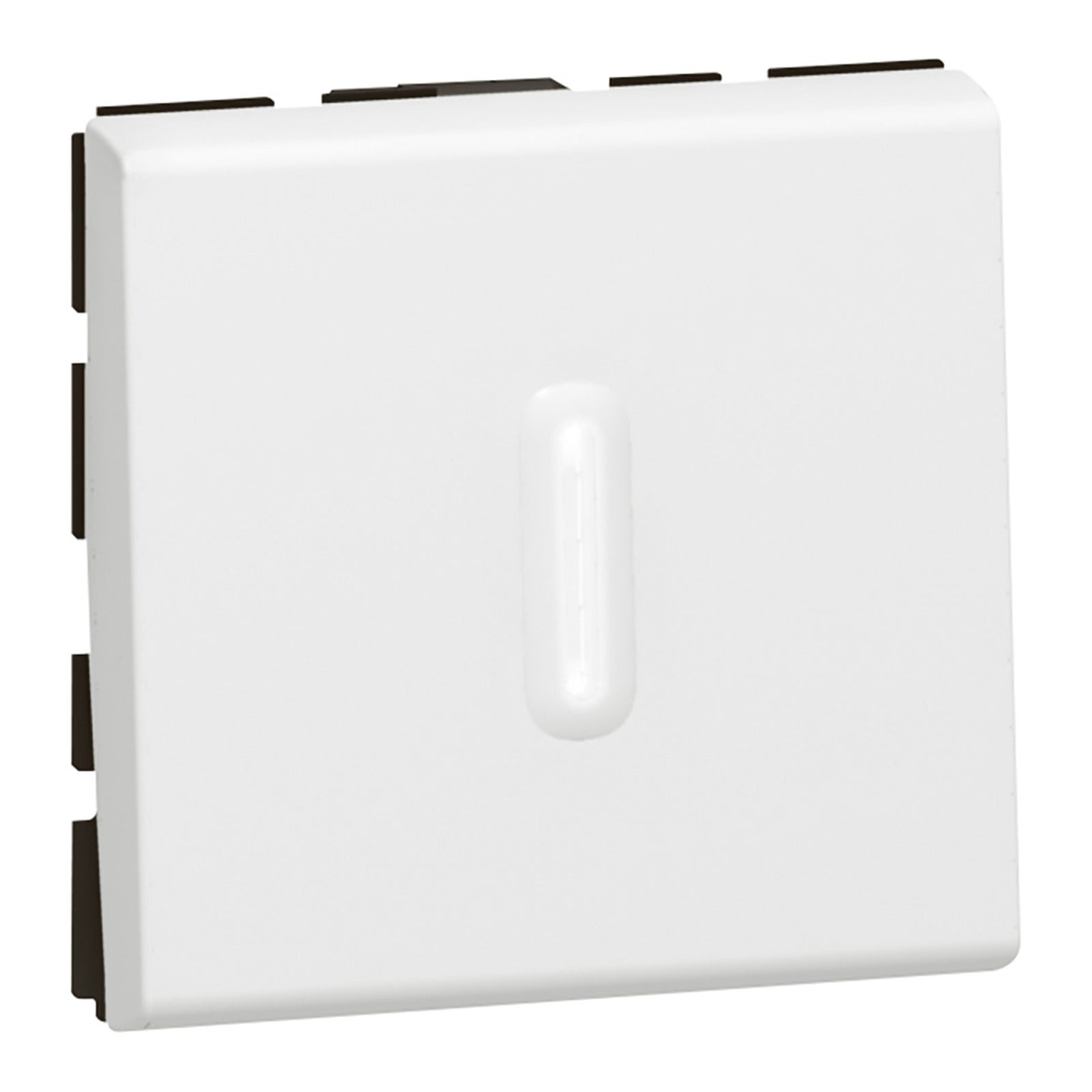 Conmutador con visor Legrand Mosaic, 10 AX, 2 módulos, blanco, 077012 - referencia 077012