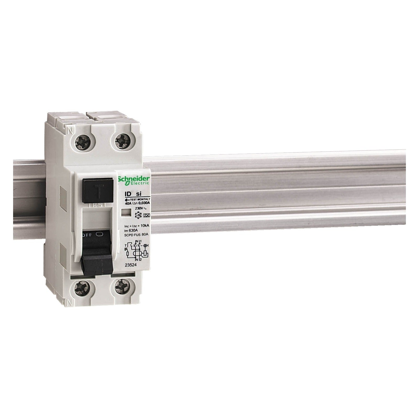 Interruptor diferencial superinmunizado Schneider Electric ID si, 2P, 25 A, 30 mA, tipo A, 23524 - referencia 23524